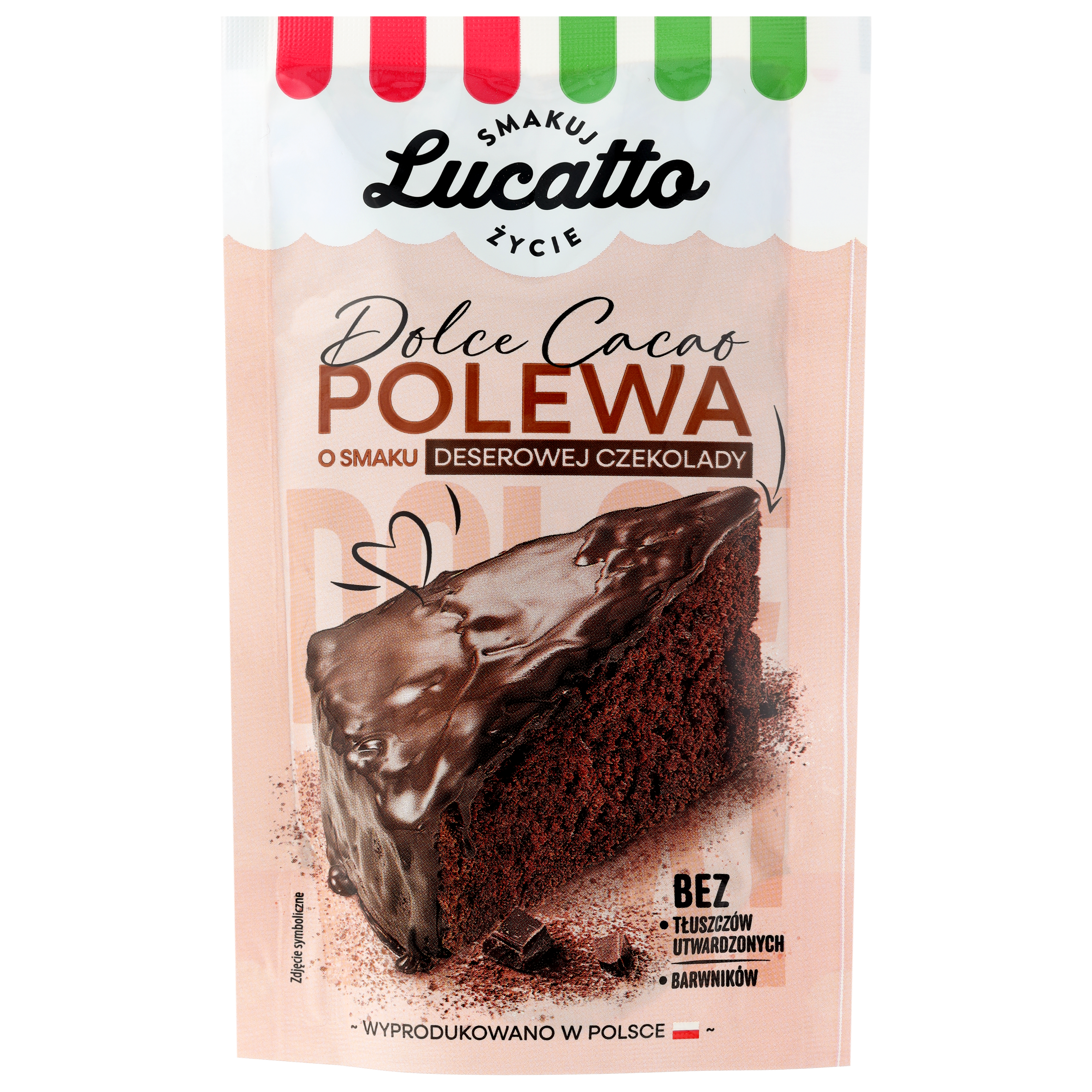 Polewa Twarda Ciemna Czekolada Lucatto 100G