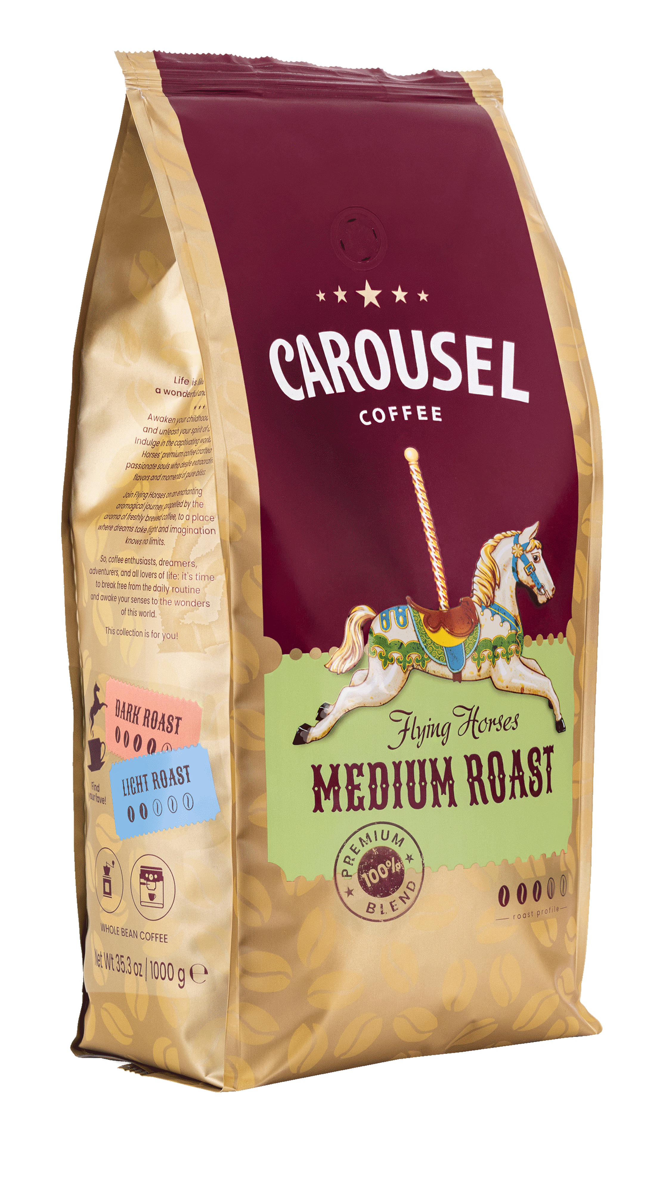 Carousel Coffee Carousel Coffee Flying Horses Medium Roast 1000G