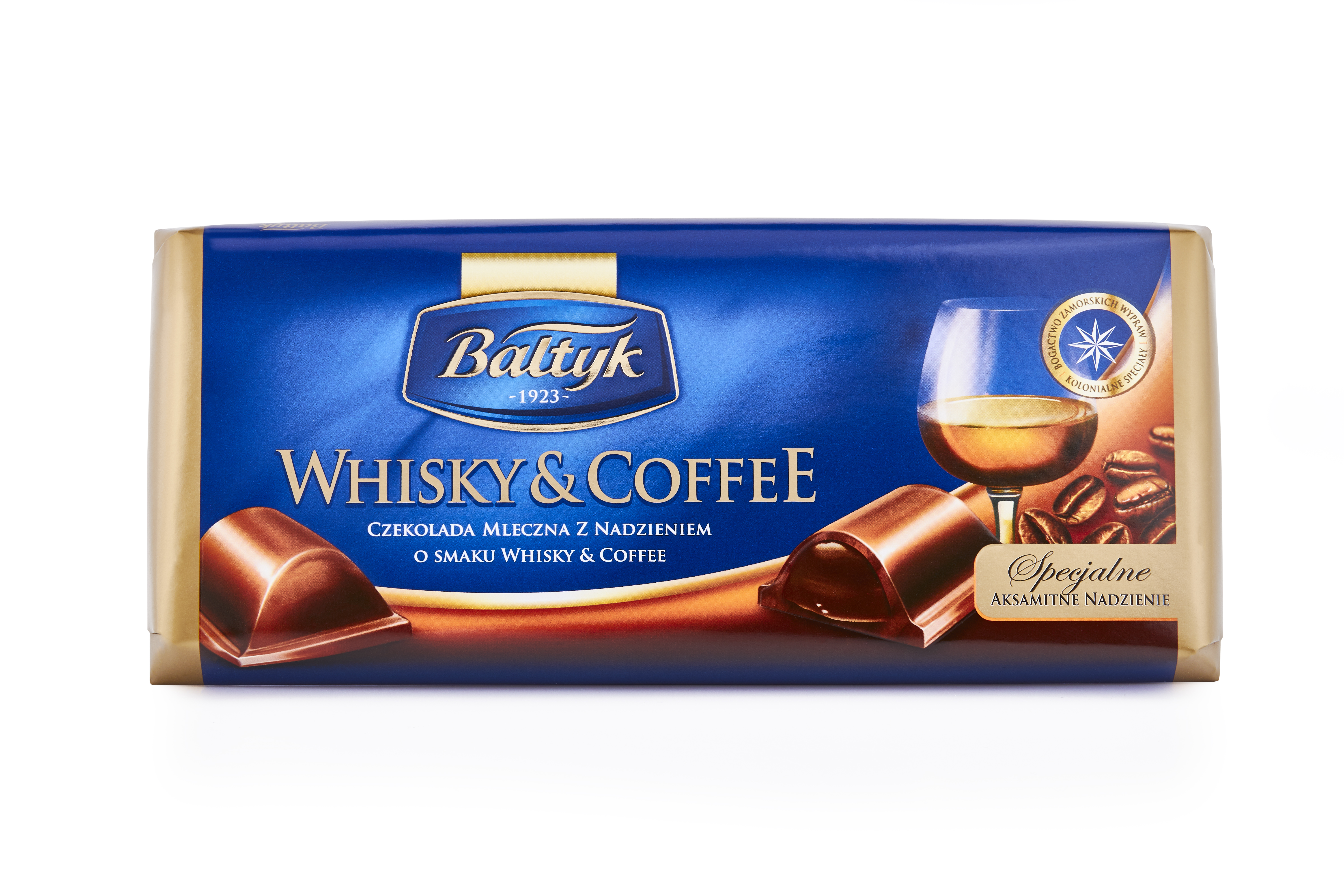Bałtyk Whisky&Coffee Czekolada Mleczna Z Nadzieniem O Smaku Whisky&Coffee 148G