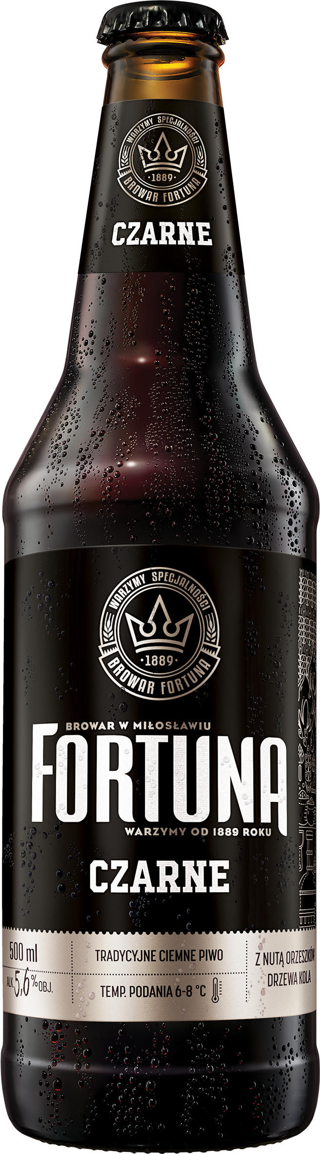 Fortuna Czarne 500 Ml Butelka Zwrotna