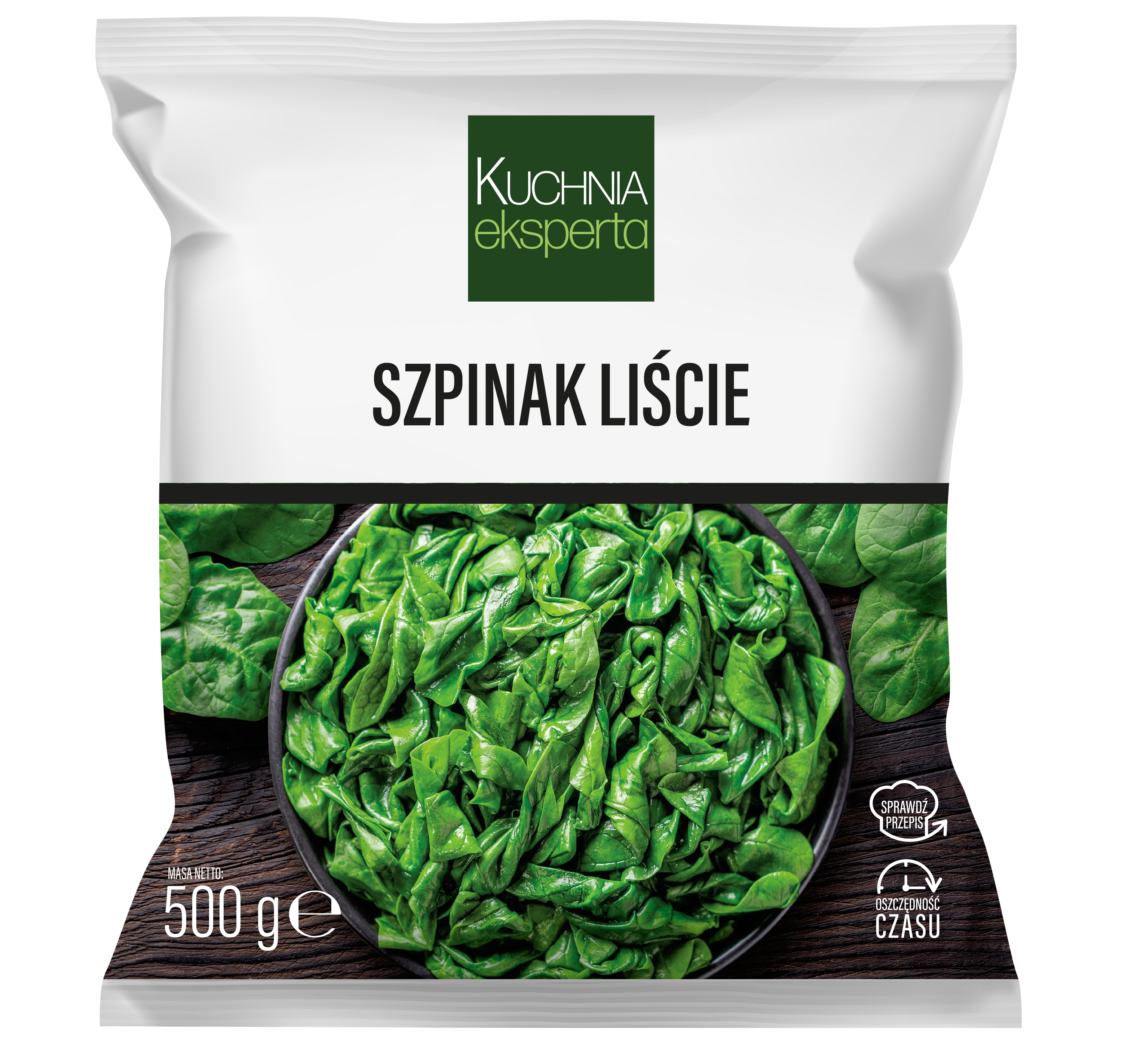 Kuchnia Eksperta Szpinak Liście Porcjowany 500G