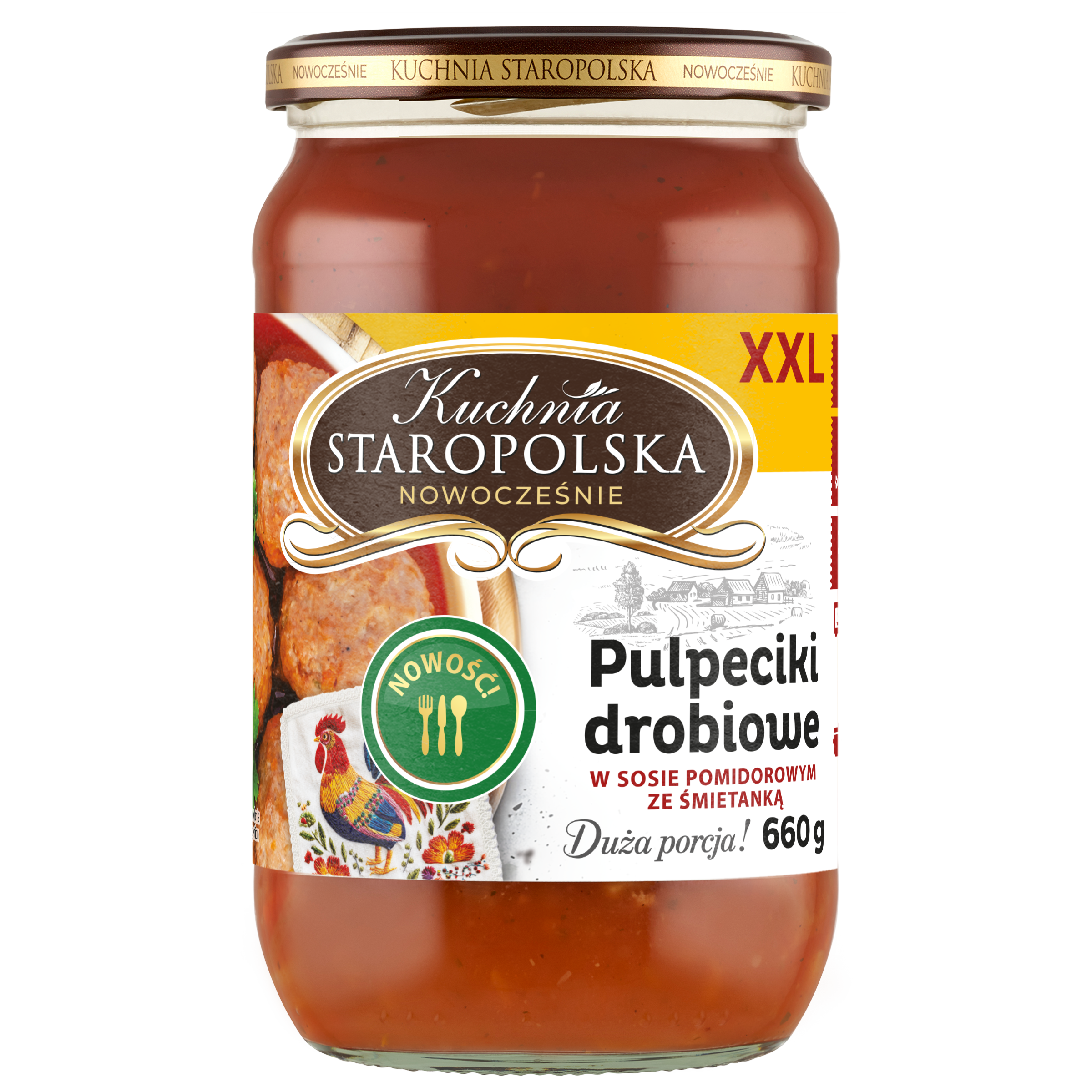 Kuchnia Staropolska Pulpeciki Drobiowe W Sosie Pomidorowym Ze Śmietanką 660 G