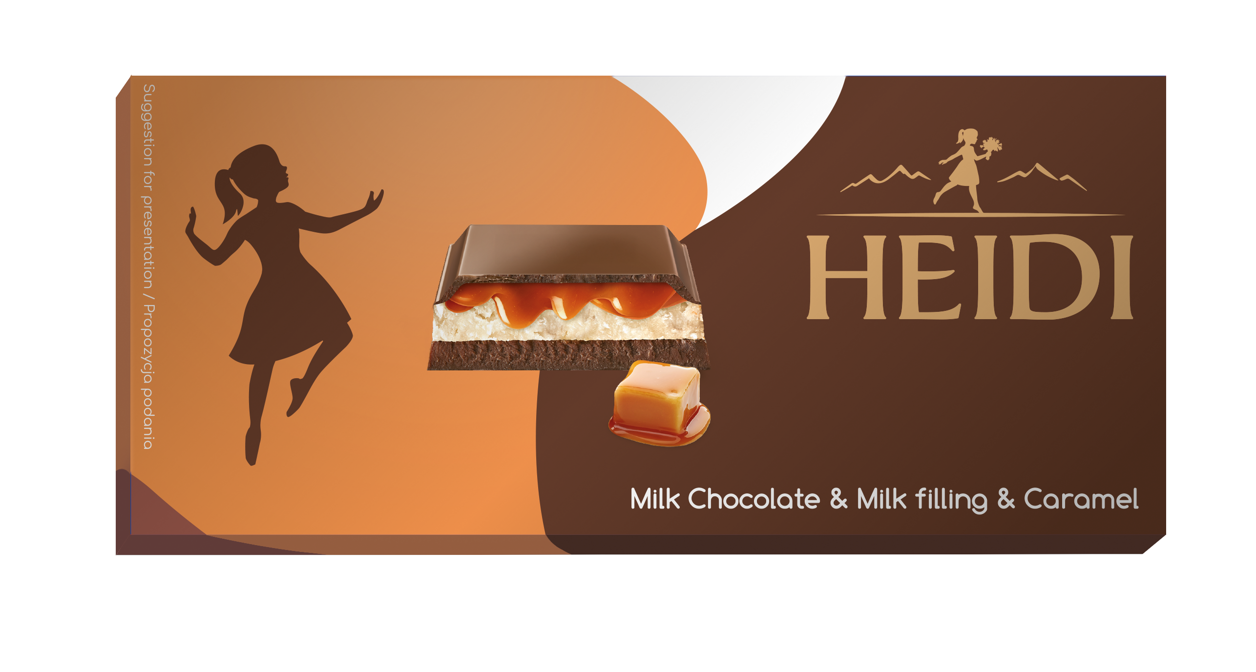 Heidi Multi Layer Toffee & Milk Filling 85G