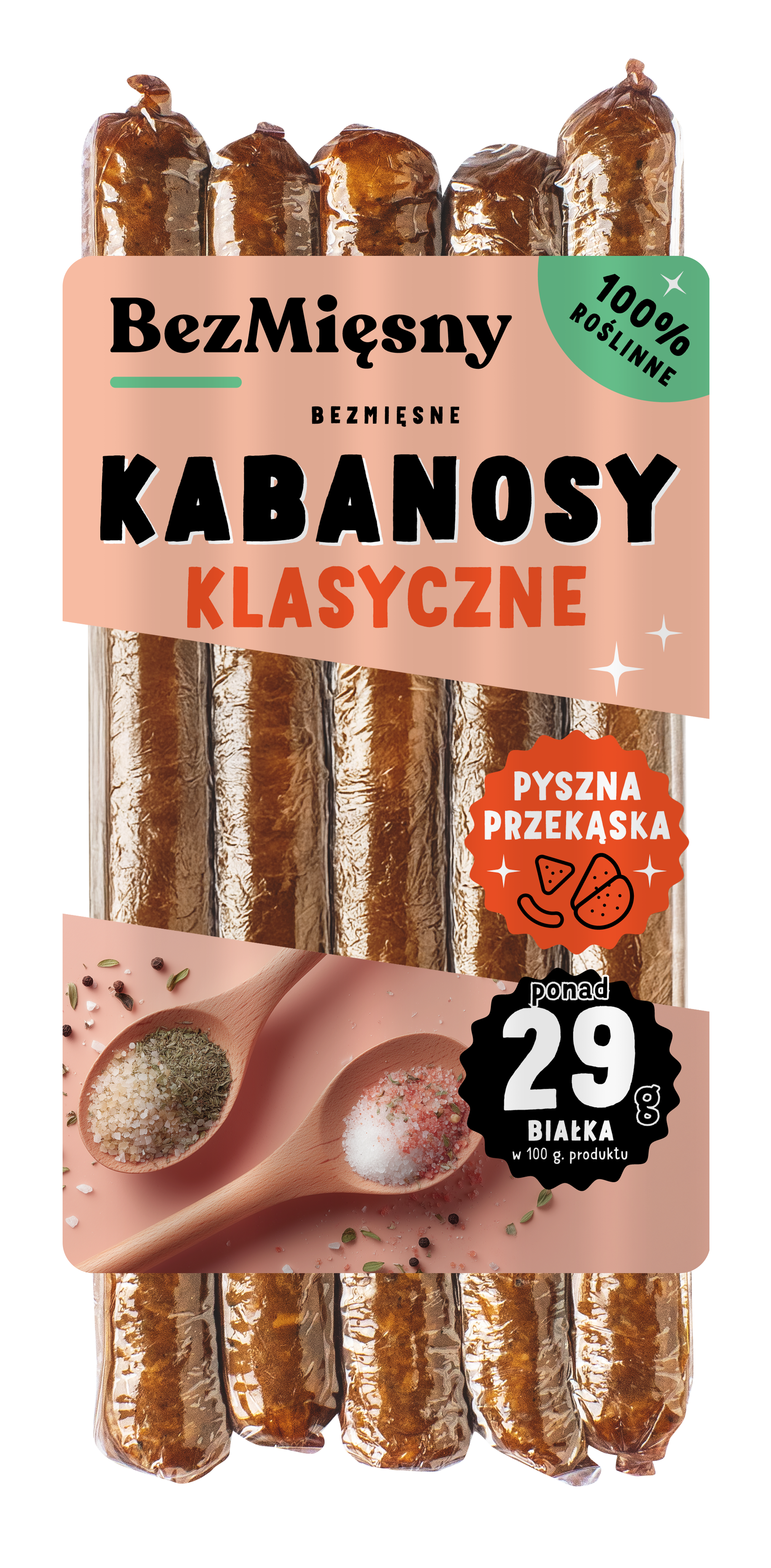 Bezmięsne Kabanosy Klasyczne 160 G Bezmięsny