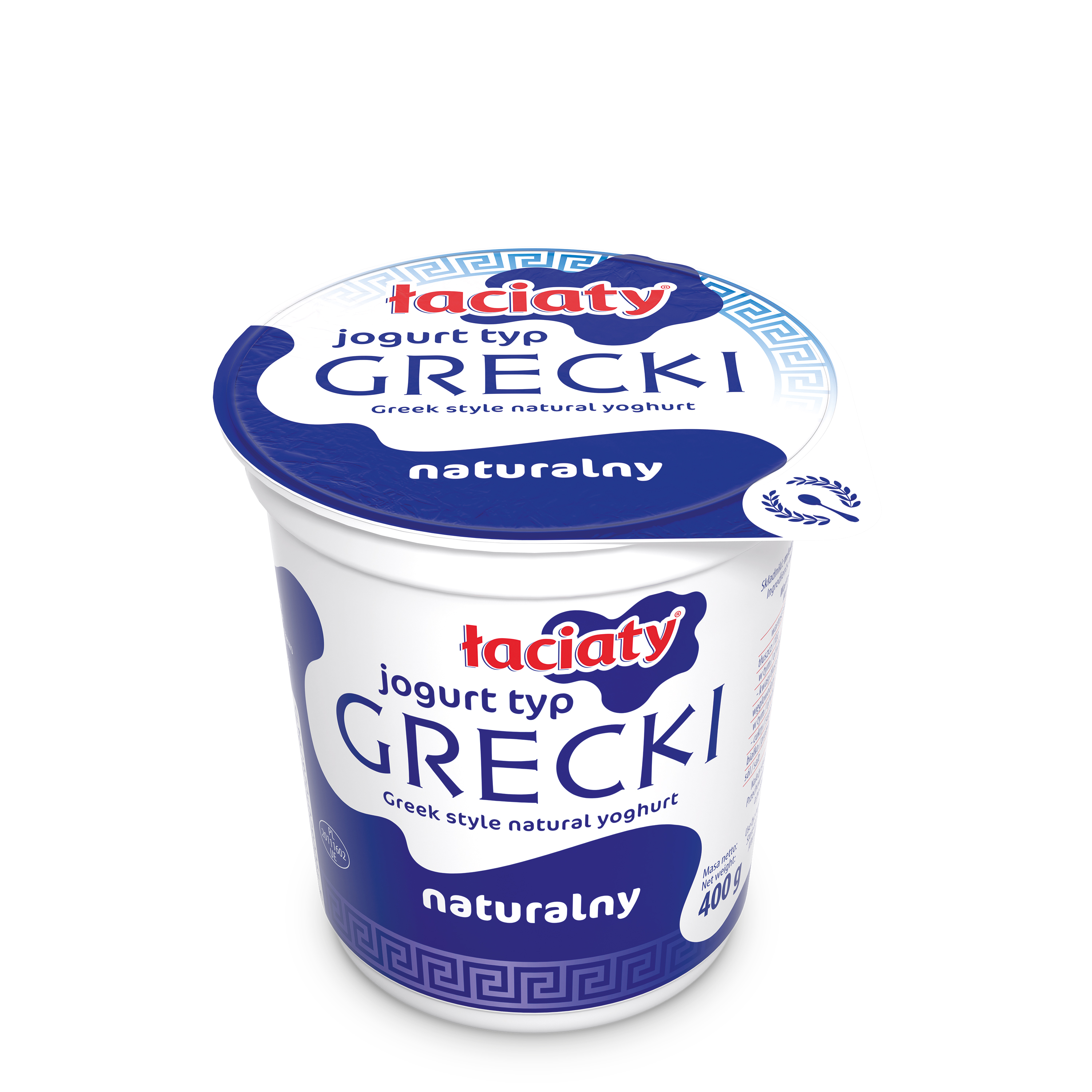 Jogurt Typ Grecki Łaciaty Naturalny 400G