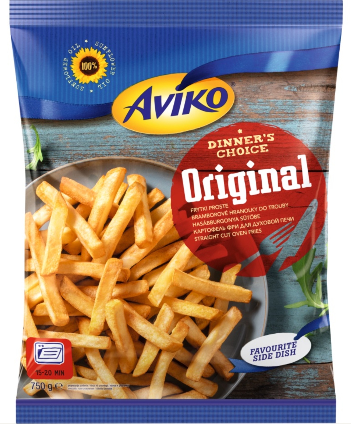 Aviko Original Frytki Proste 750G