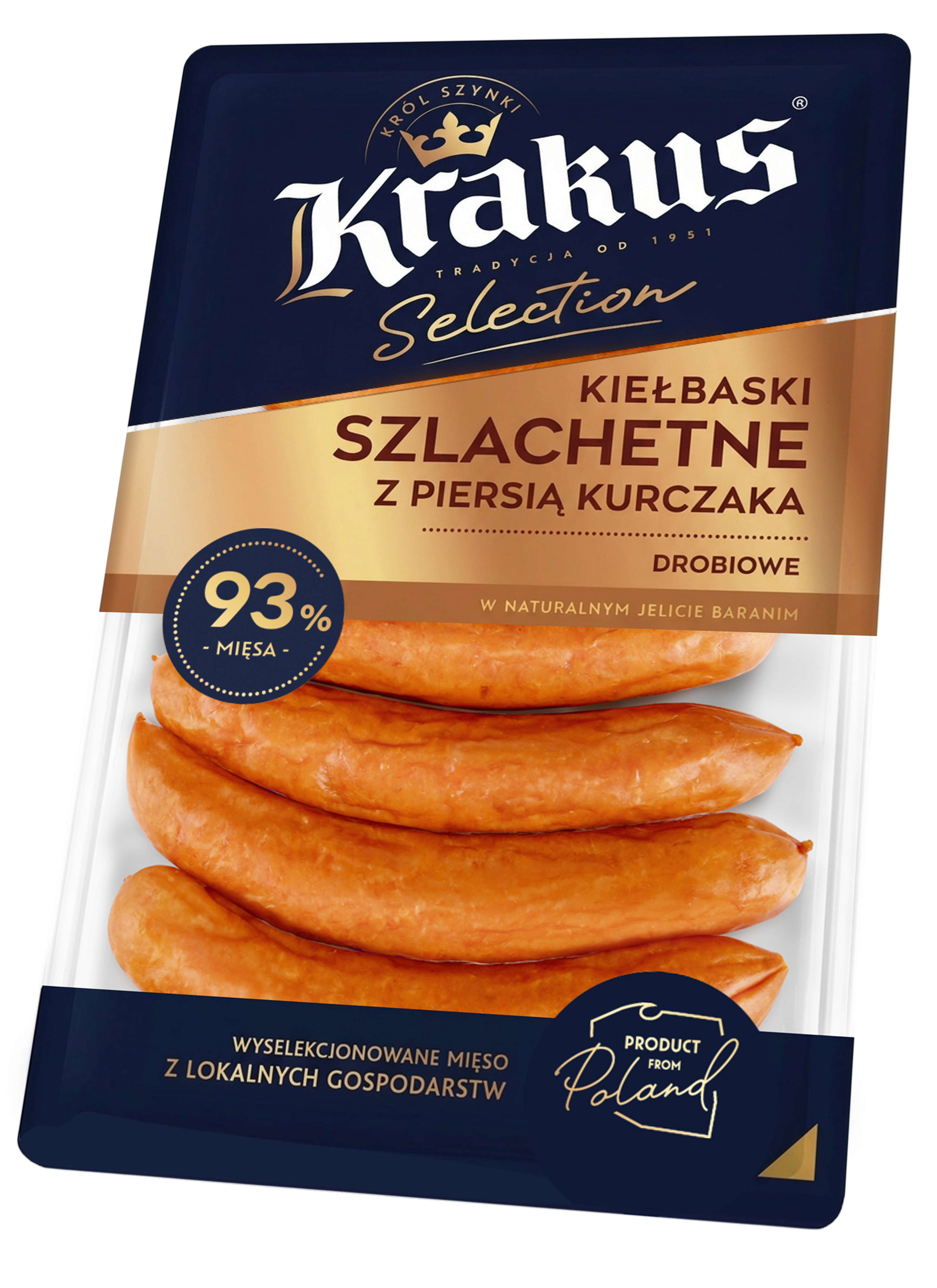 Kiełbaski Szlachetne Z Piersią Kurczaka 270G Krakus