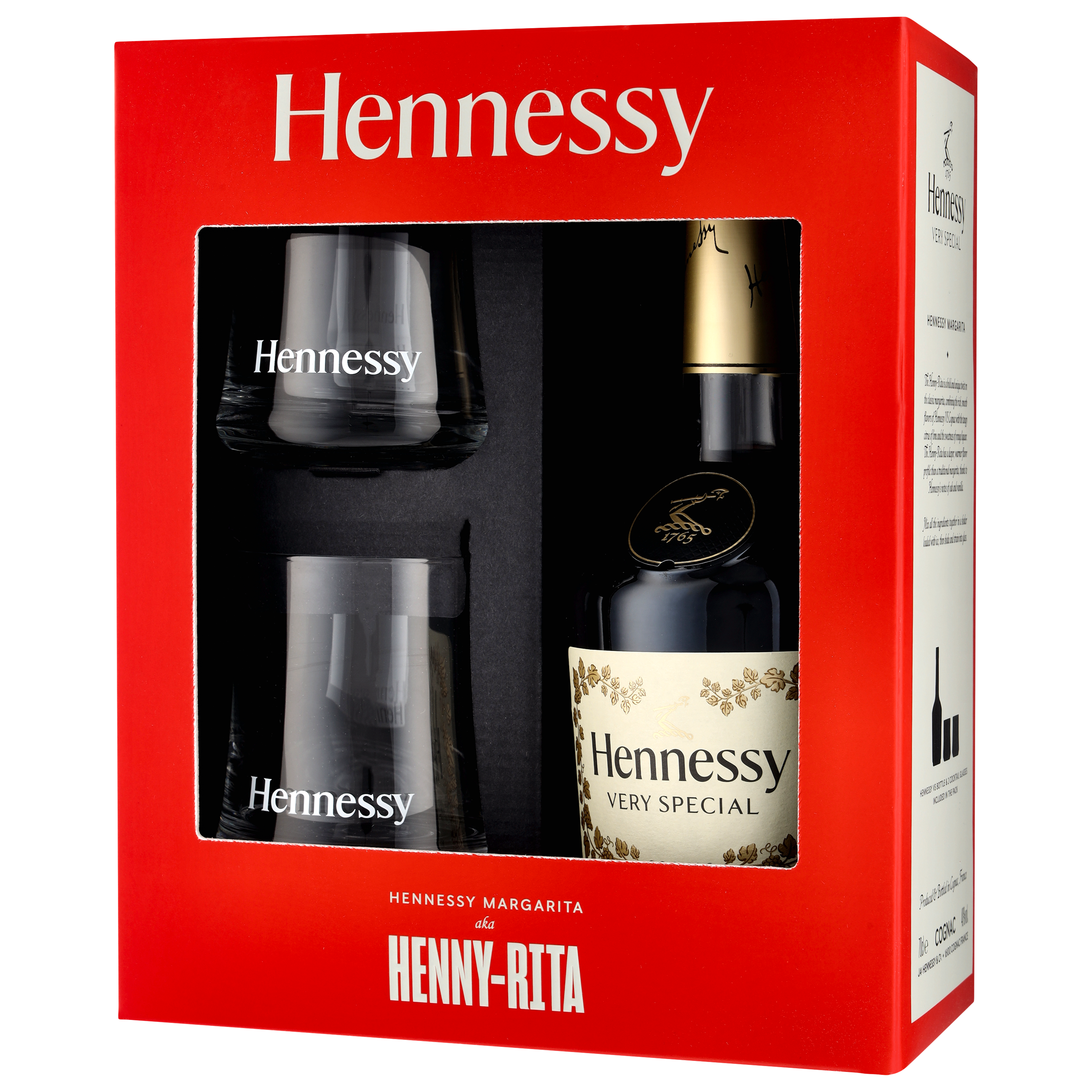 Hennessy Very Special Cognac 40% 0,7 L + Dwie Szklanki