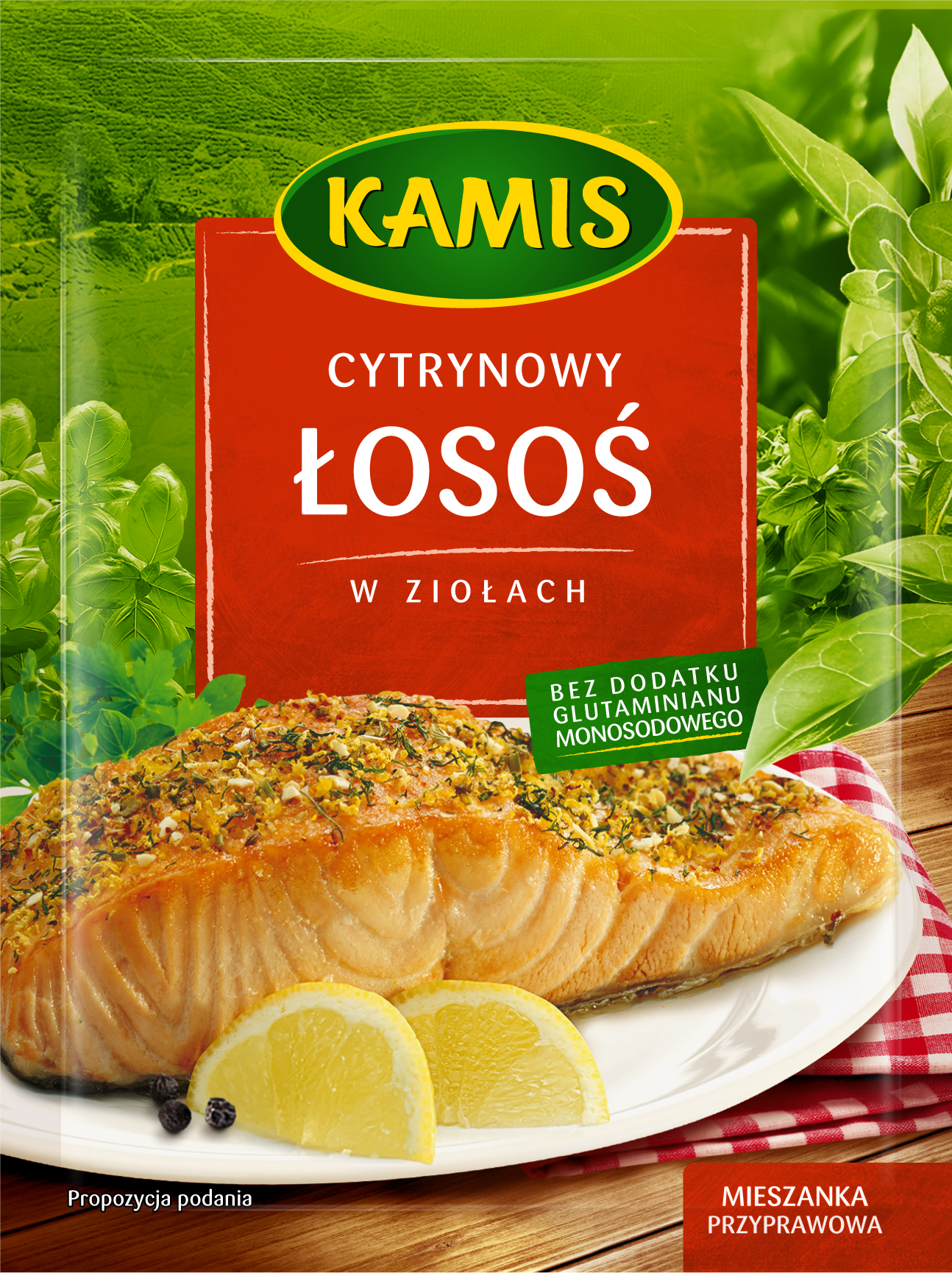 Kamis Cytrynowy Łosoś W Ziołach 18G