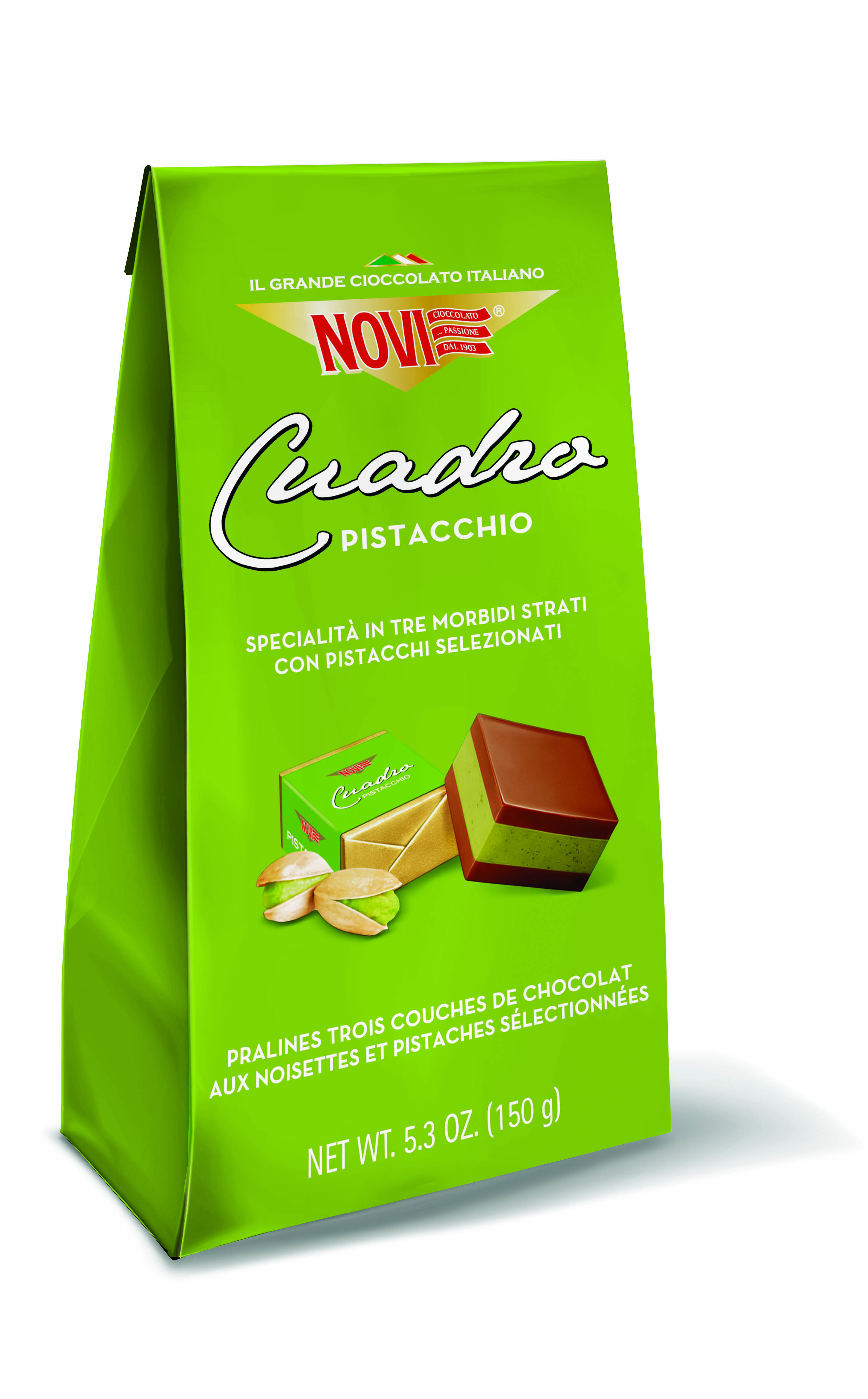 Novi Czekoladki Cuadro Pistacja 150 G