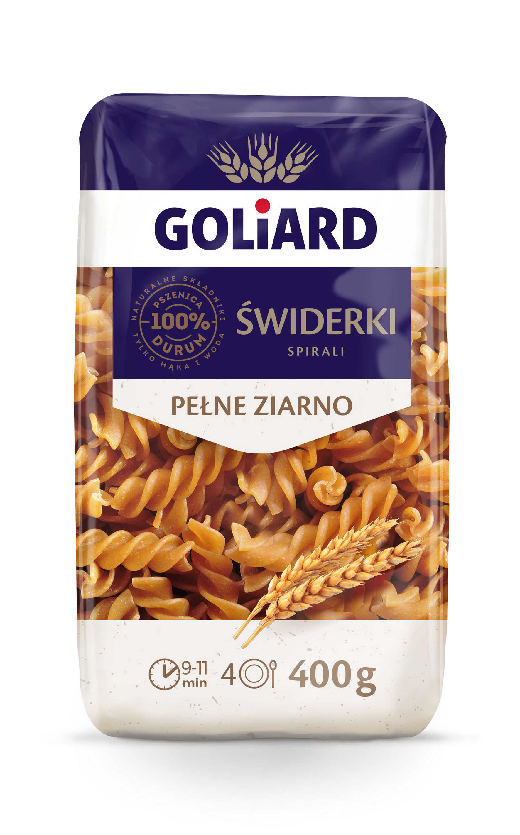 Goliard Makaron Świderek Pełne Ziarno 400 G