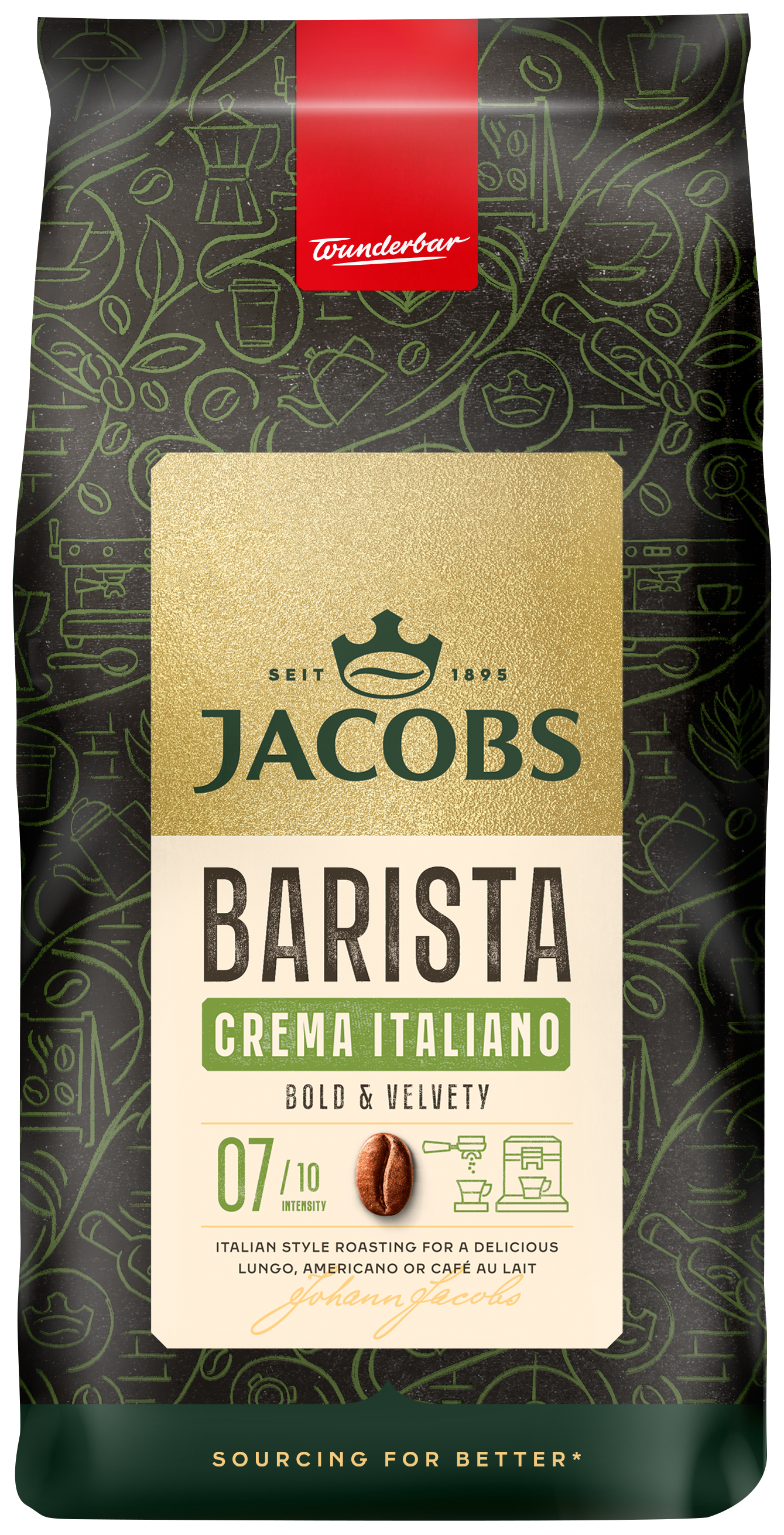 Jacobs Barista Edition Crema Italiano Kawa Ziarnista 1 Kg