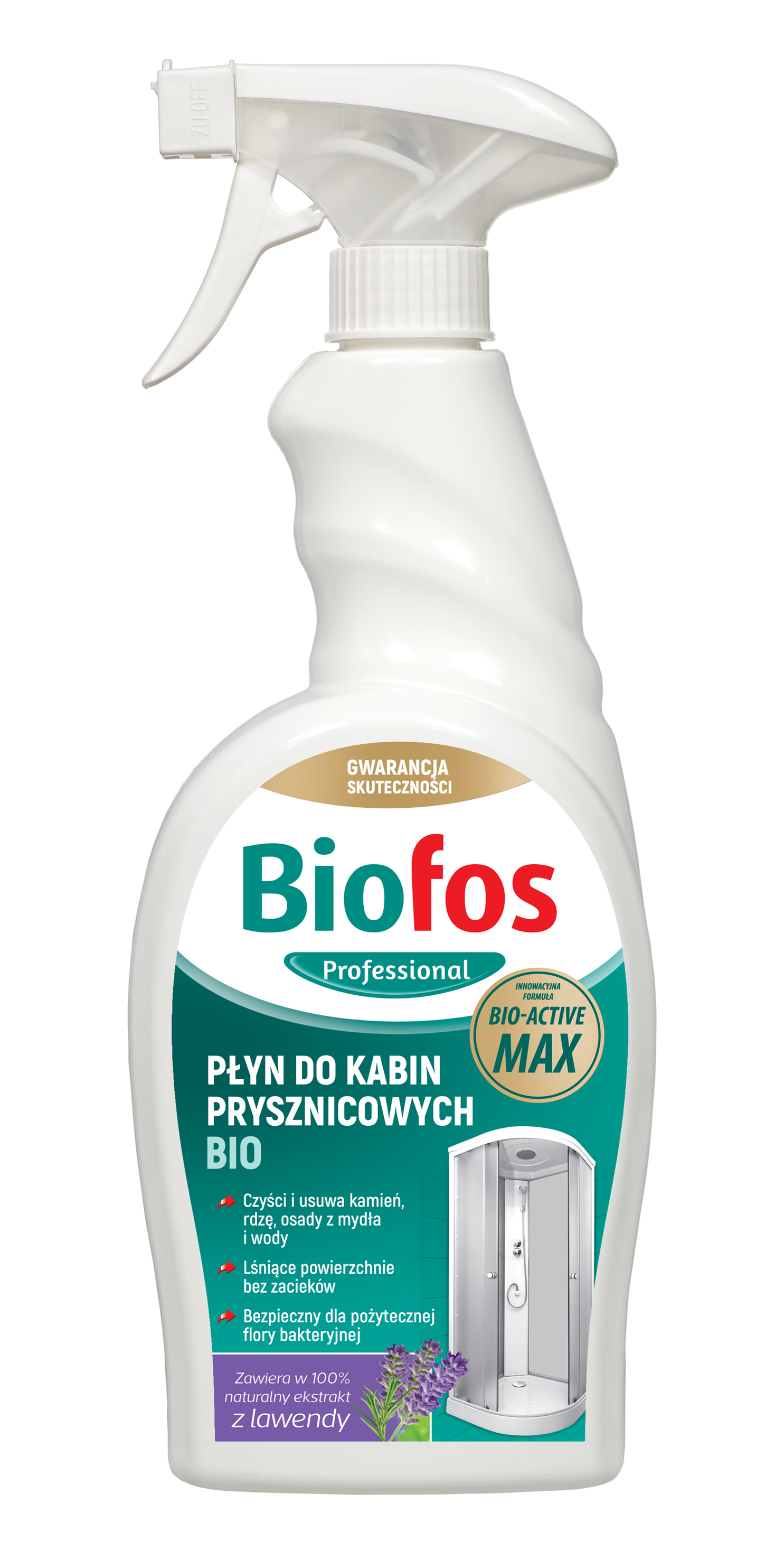 Biofos Professional Płyn Do Mycia Kabin Prysznicowych Bio 750Ml