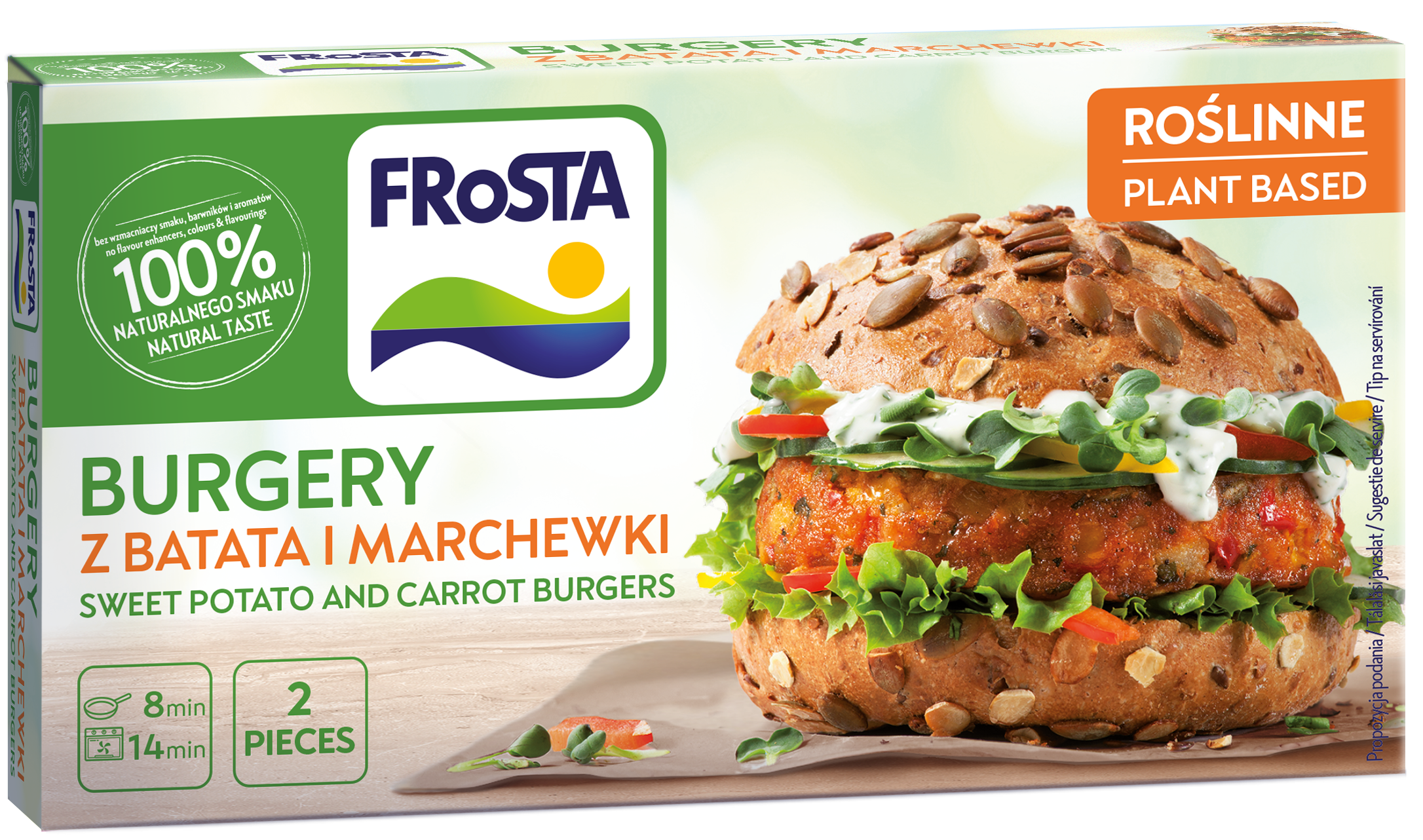 Frosta Burgery Z Batata I Marchewki 2 Sztuki - 216 G