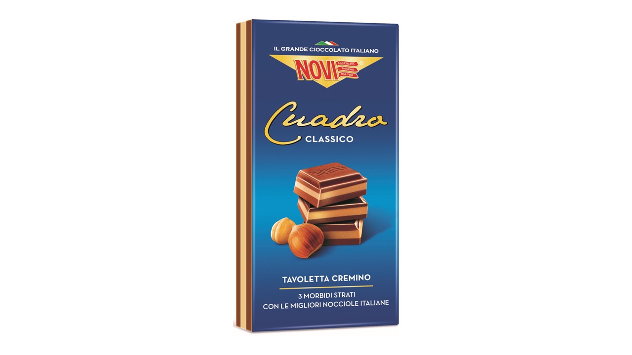 Novi Tavoletta Cuadro Classico - Czekolada Z Nadzieniem Z Orzechów Laskowych 110 G