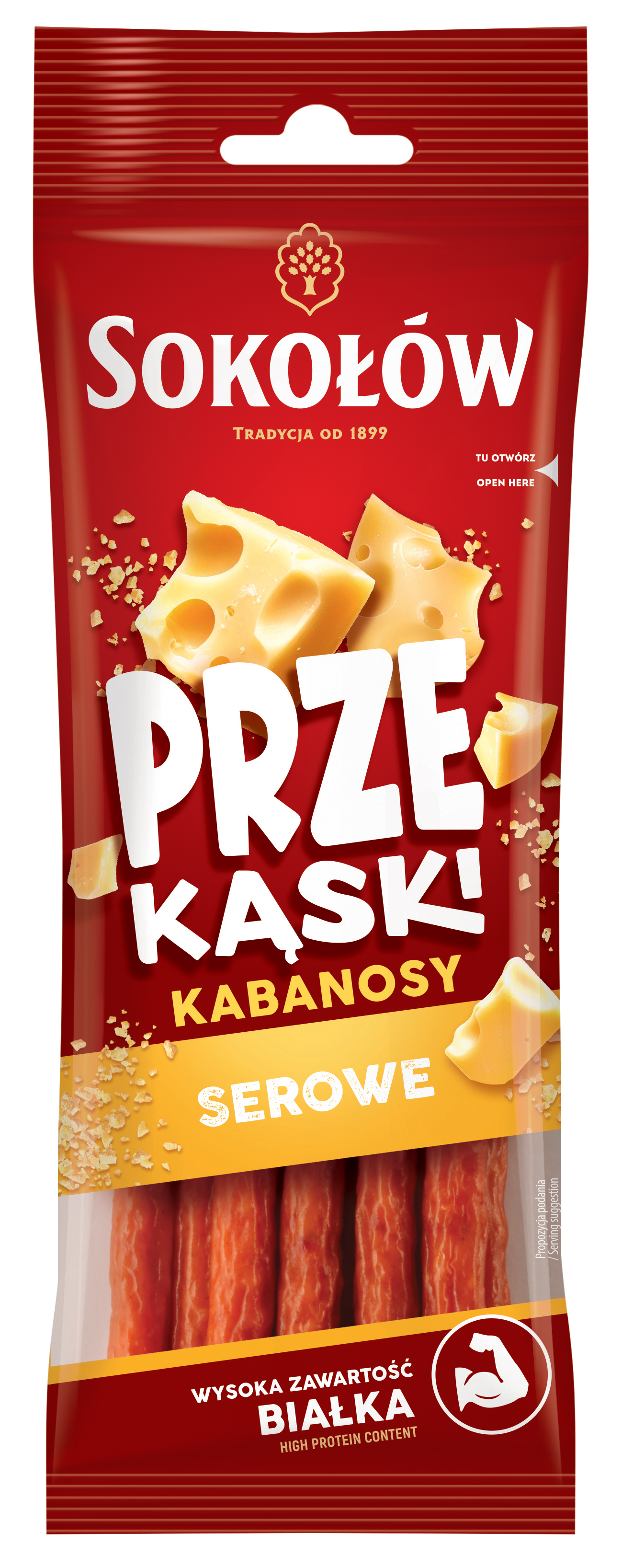 Kabanosy Serowe 80 G Sokołów