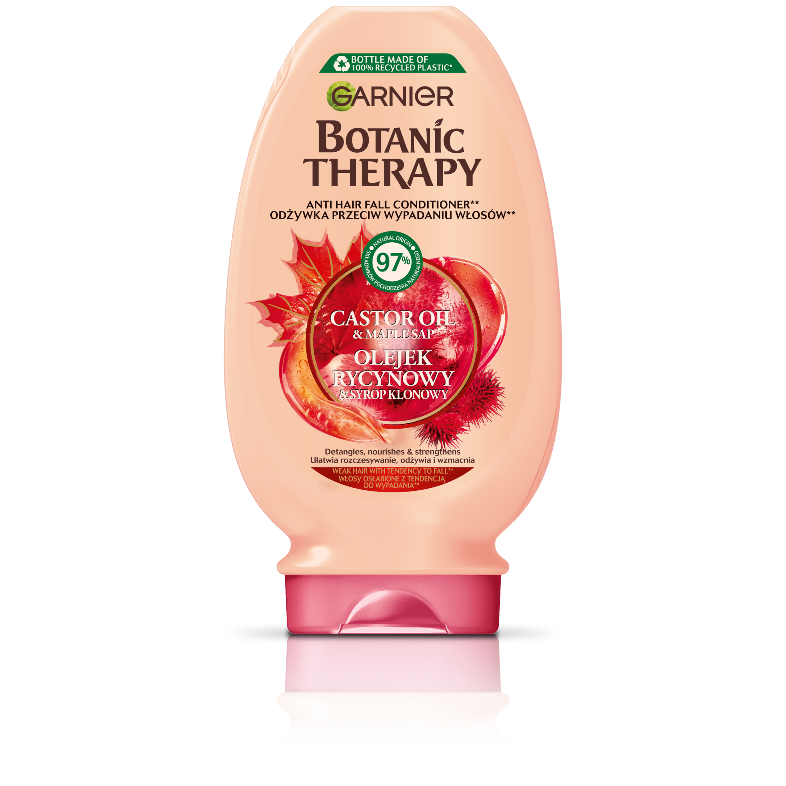 Garnier Botanic Therapy Olejek Rycynowy & Syrop Klonowy Odżywka Wzmacniająca 200 Ml
