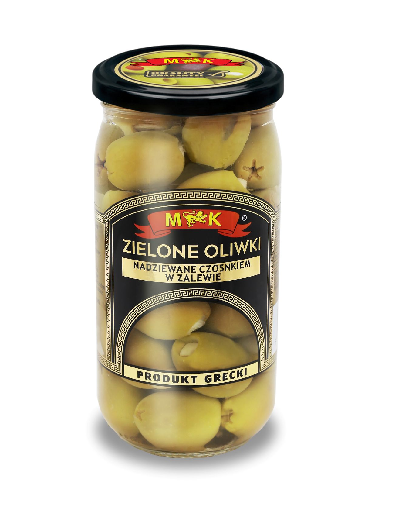 Mk Oliwki Zielone Nadziewane Czosnkiem 350 G