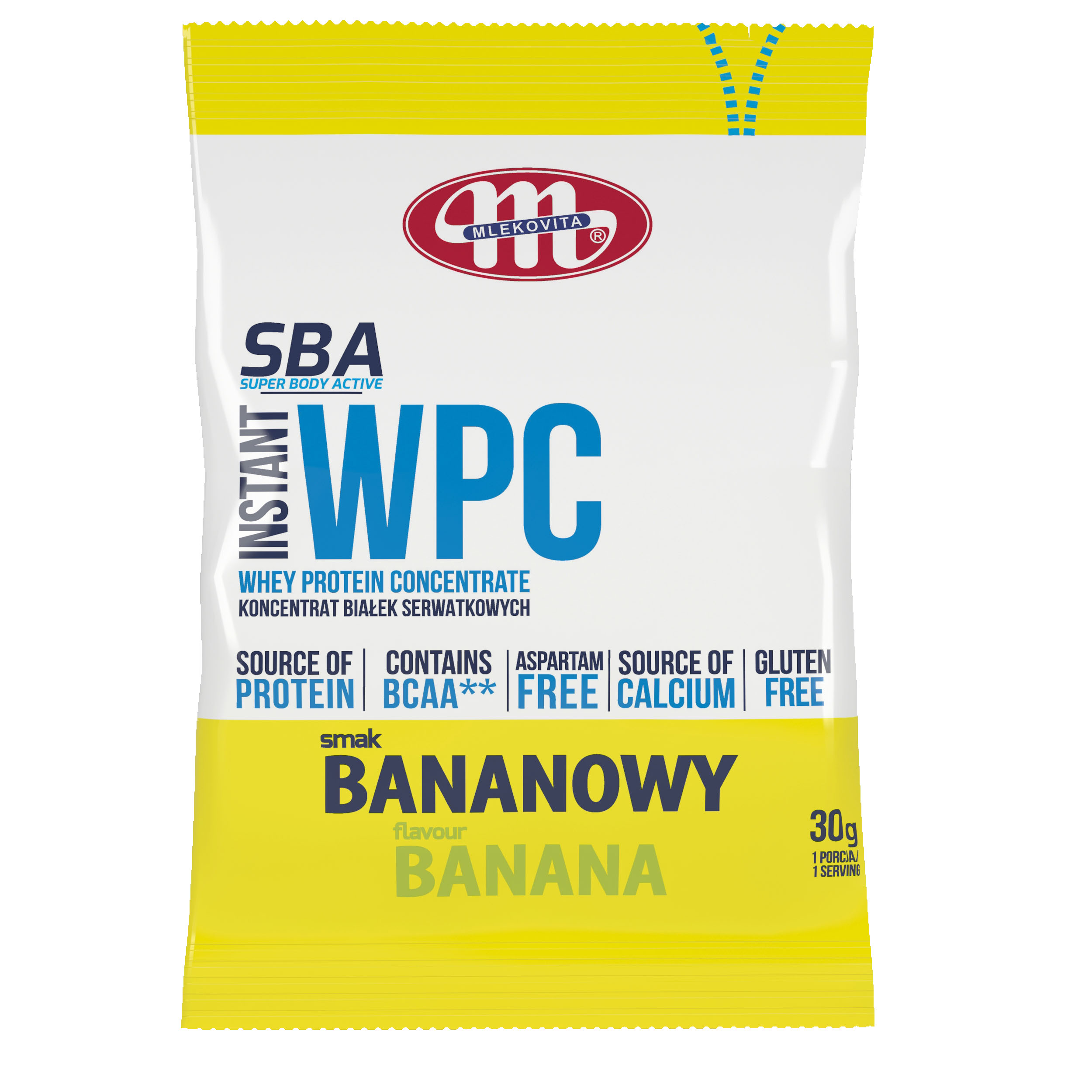 Mlekovita Sba Wpc Koncentrat Białek Serwatkowych Bananowy 30G