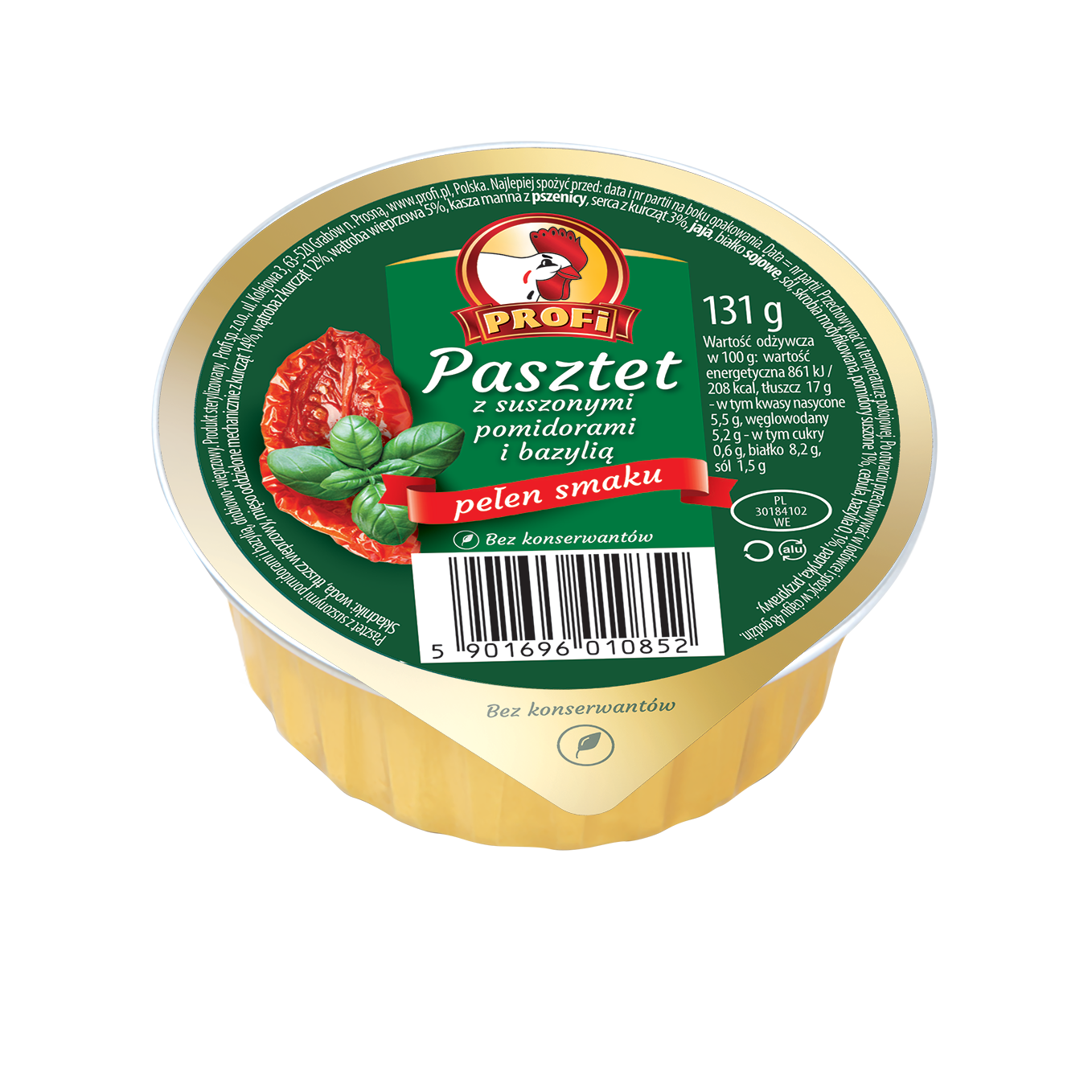 Profi Pasztet Z Suszonymi Pomidorami I Bazylią 131G