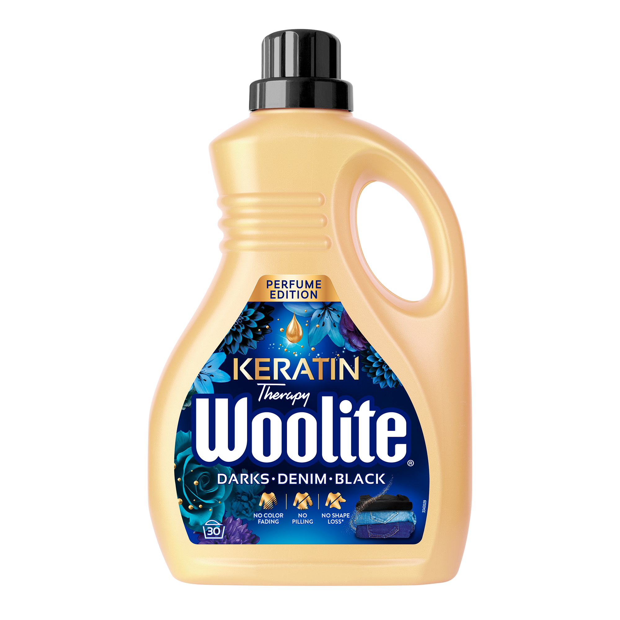 Woolite Perfume Czerń, Ciemne Kolory & Jeans Z Keratyną 1,8L/30 Prań