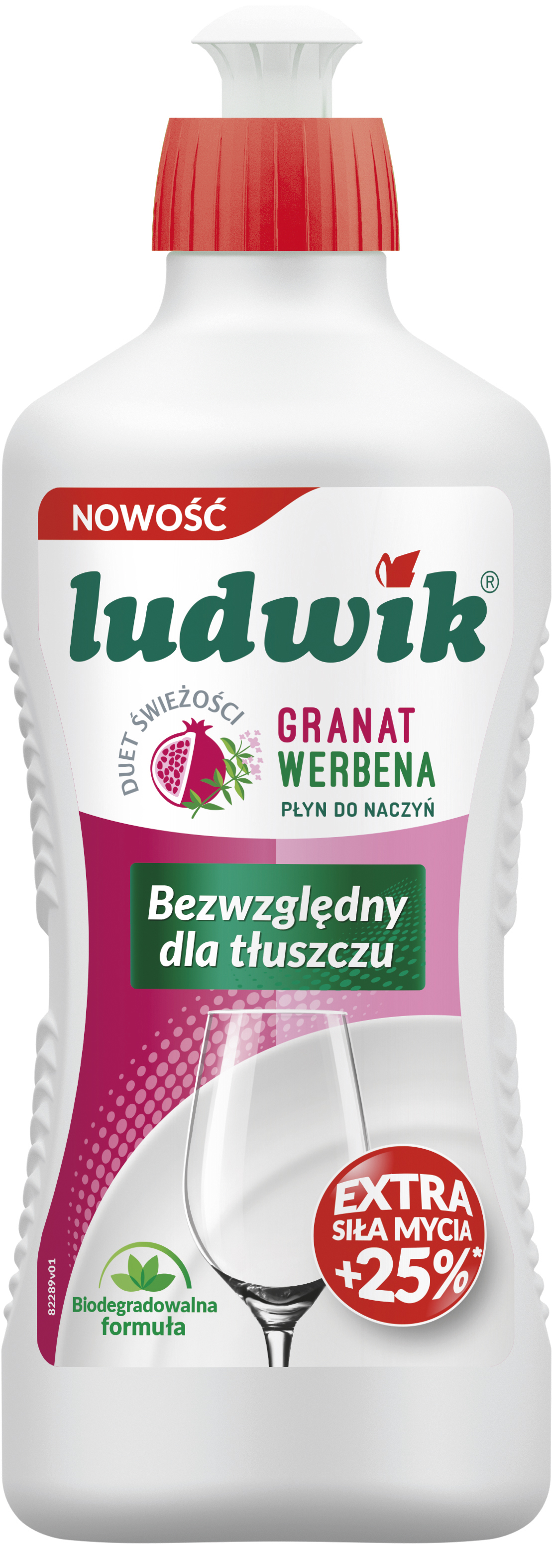 Ludwik Płyn Do Mycia Naczyń 450G - Granat Z Werbeną