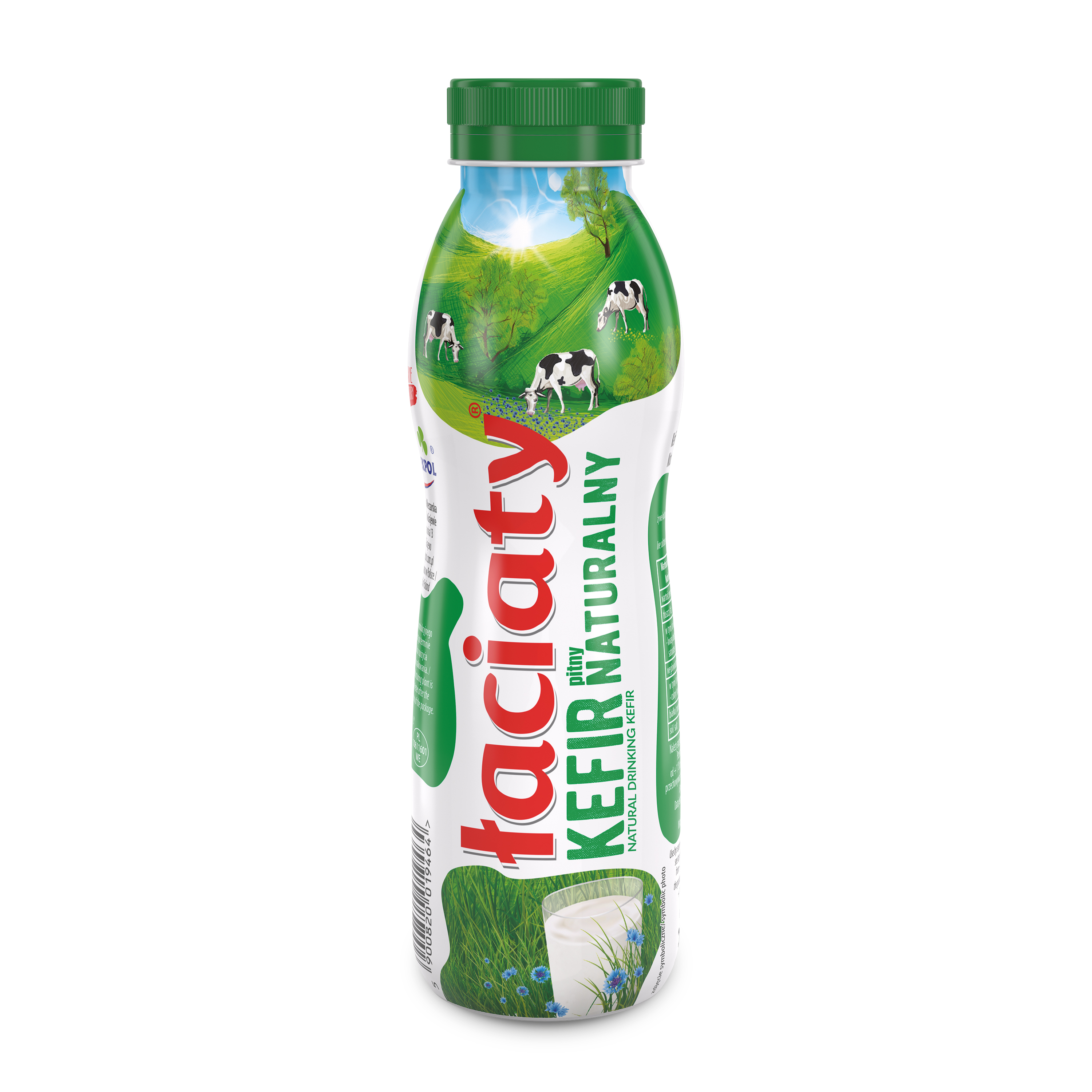 Kefir Łaciaty Pitny Naturalny Butelka Pet 0,36L