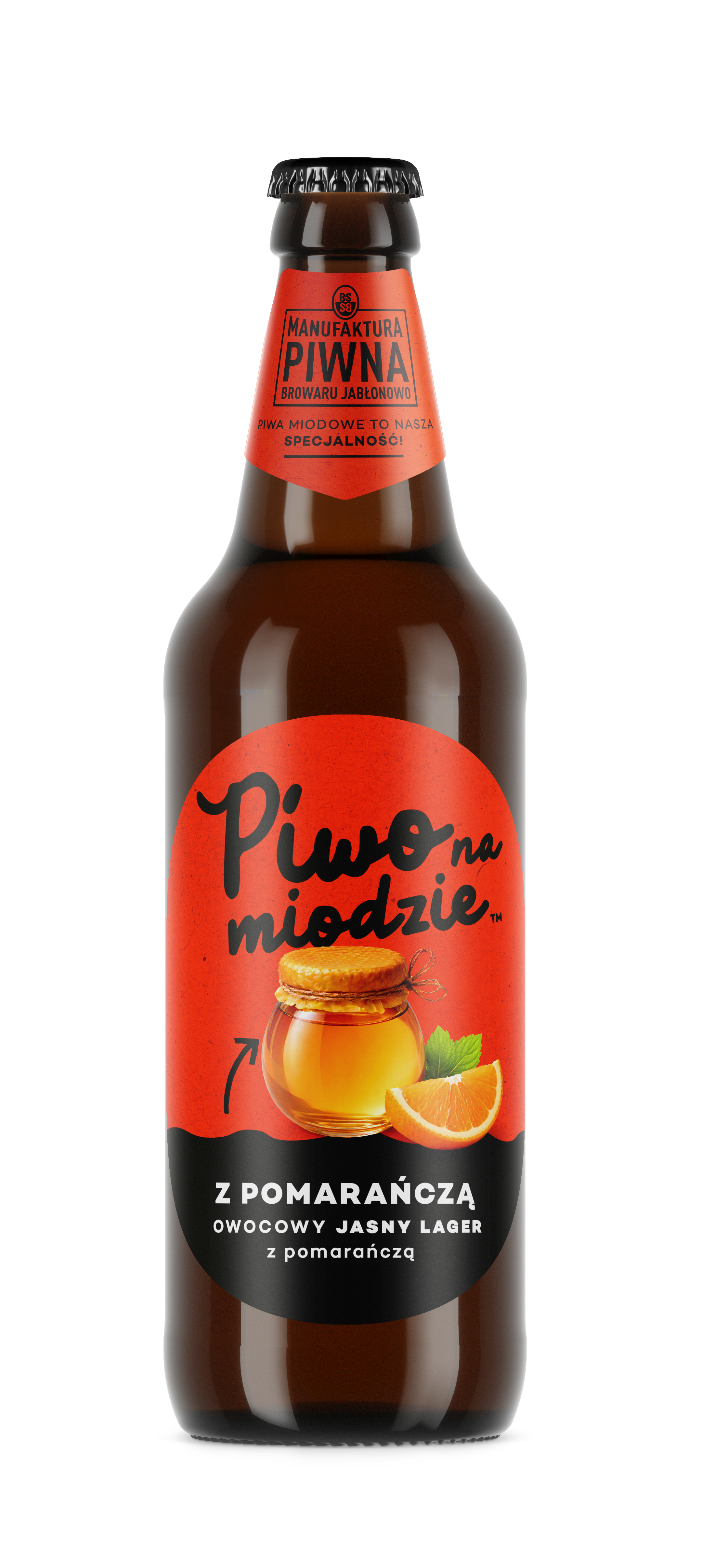 Piwo Miodowe Z Pomarańczą Butelka Bezzwrotna 0,5 L Manufaktura Piwna