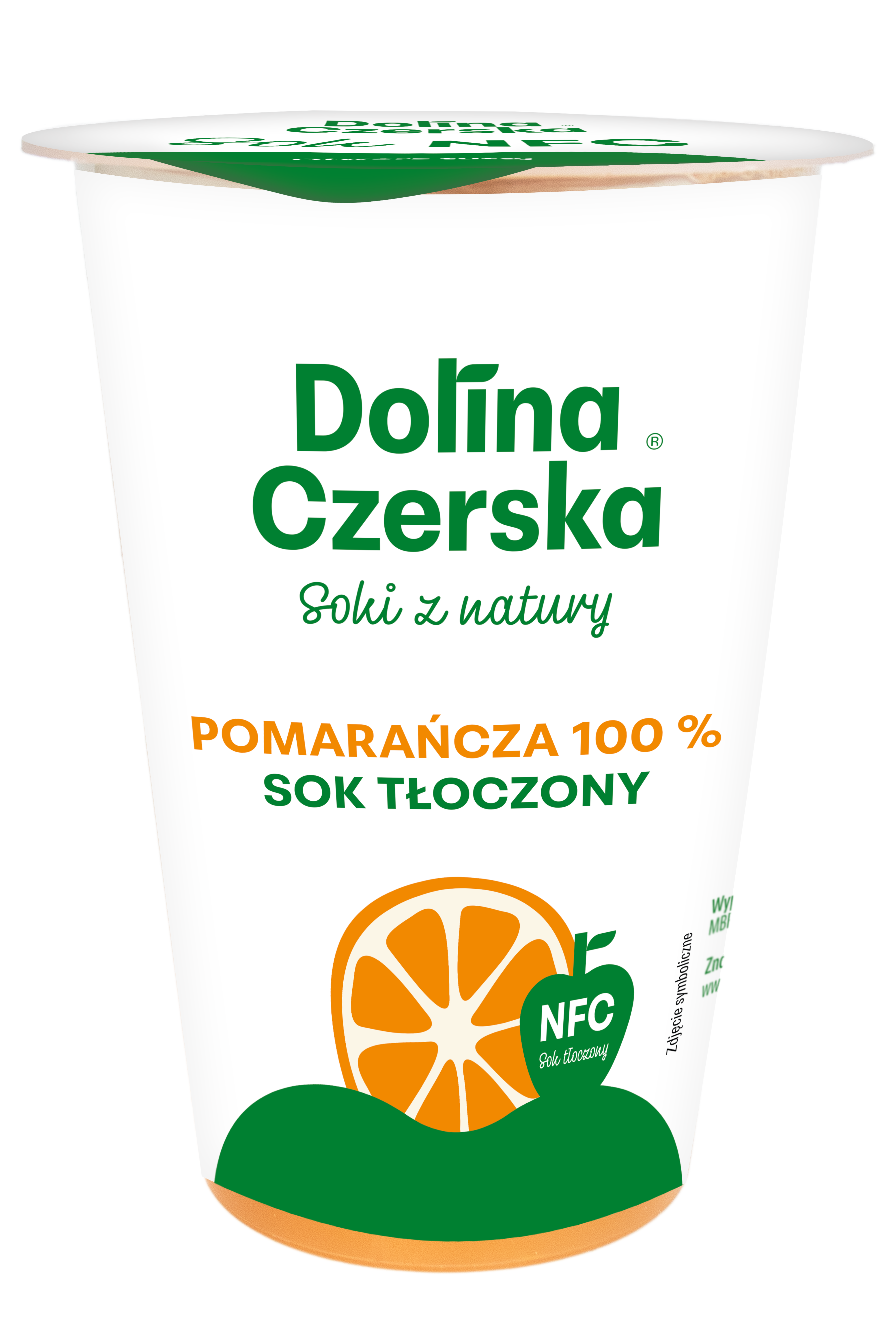 Sok Nfc Pomarańczowy 100% Dolina Czerska Kubeczek 200Ml