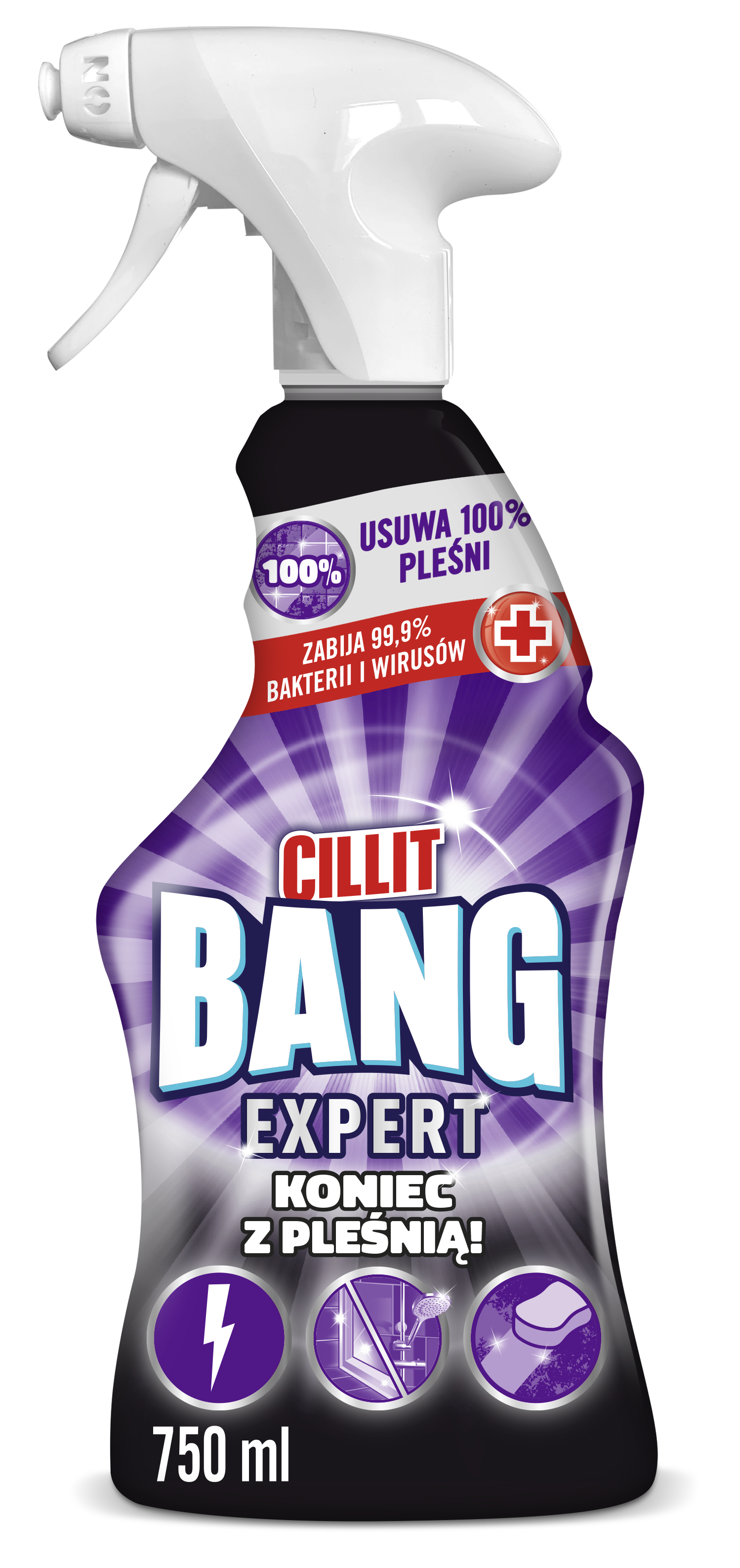 Cillit Bang Spray Do Czyszczenia Łazienki Koniec Z Pleśnią 750 Ml