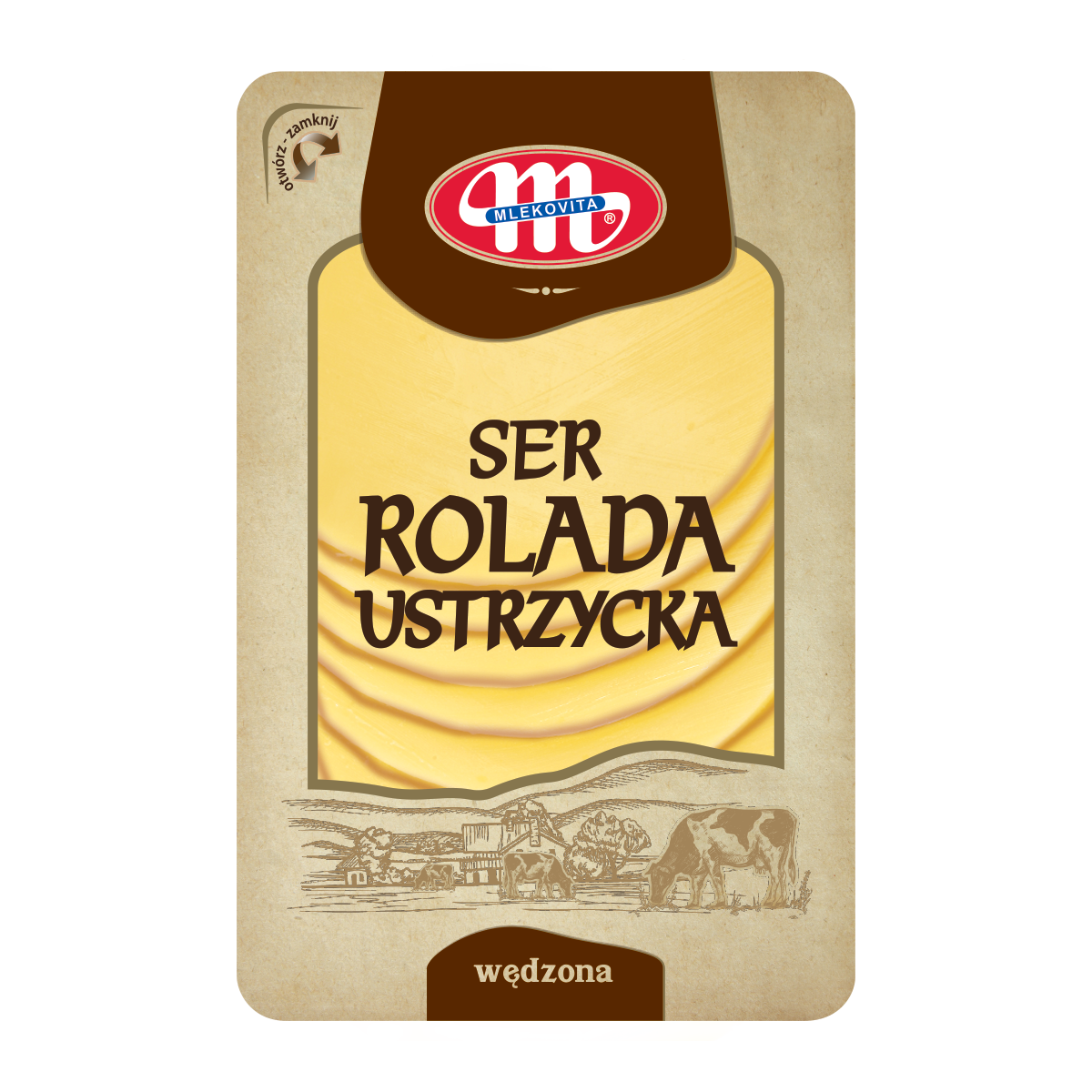 Mlekovita Ser Rolada Ustrzycka Wędzony, Parzony, Dojrzewający 150G