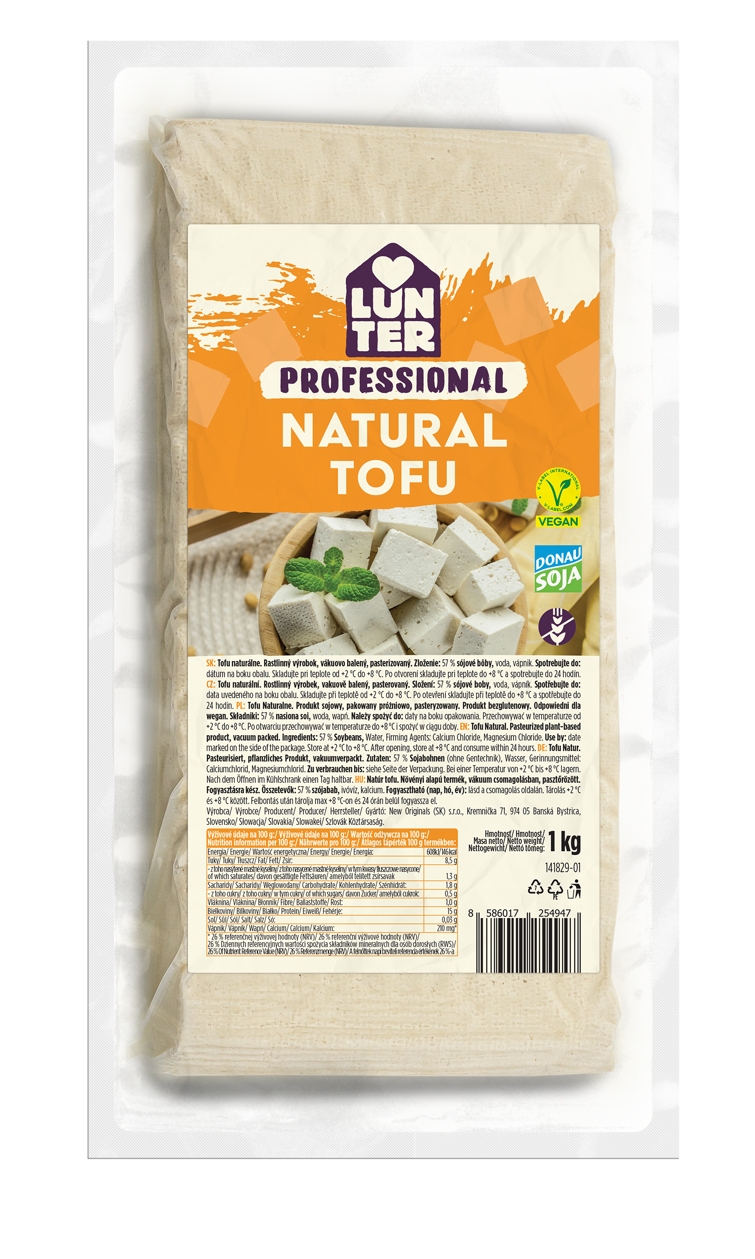 Lunter Tofu Naturalne 1Kg