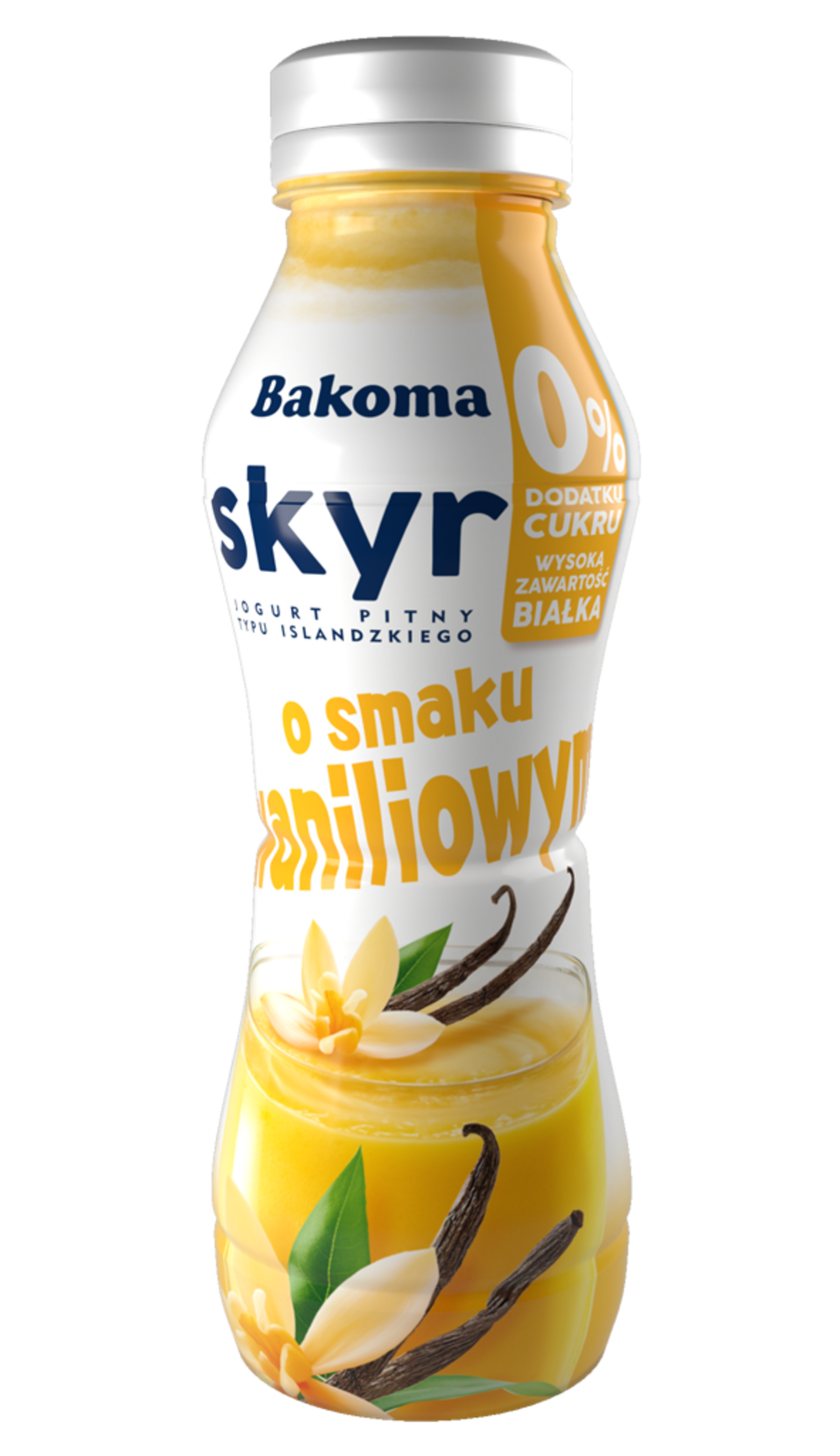 Bakoma Skyr Pitny 0% Cukru Waniliowy 300 G