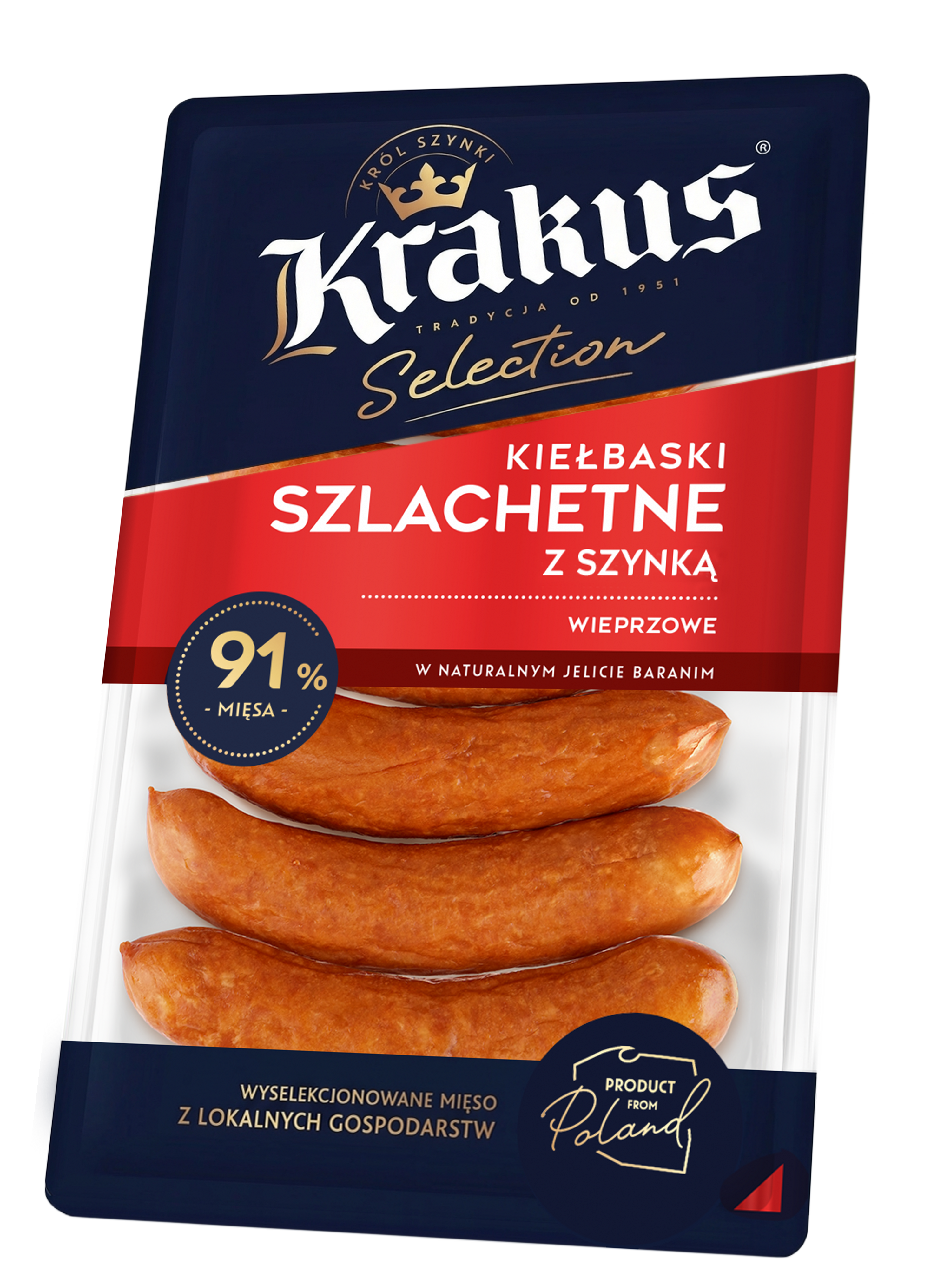Kiełbaski Szlachetne Z Szynką 270G Krakus