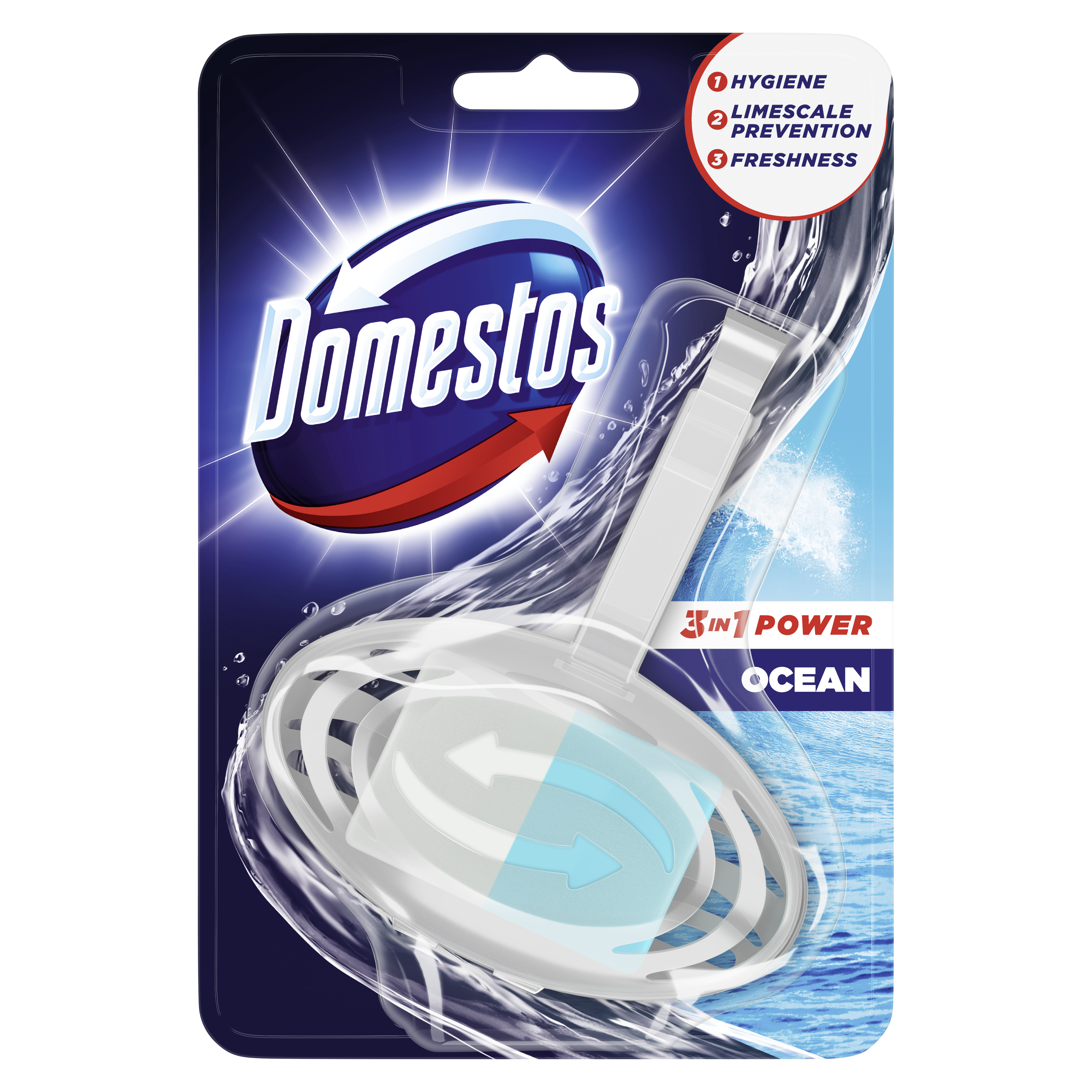 Domestos Kostka Toaletowa 3W1 Ocean 35G