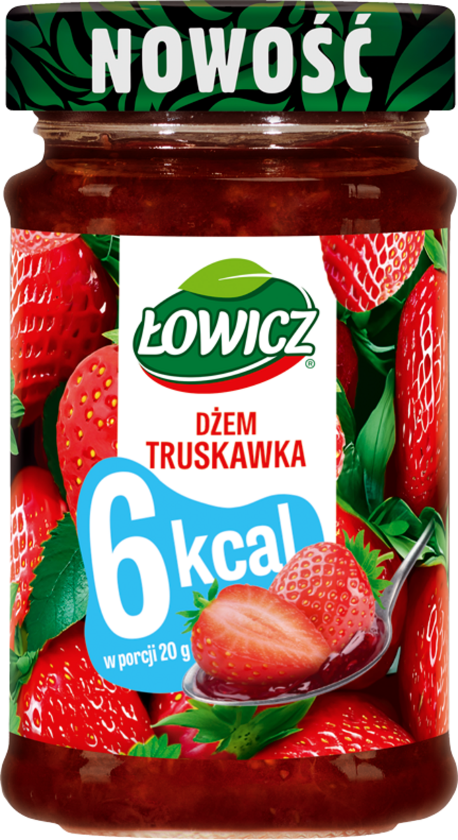 Łowicz Dżem Truskawkowy 6 Kcal 200 G