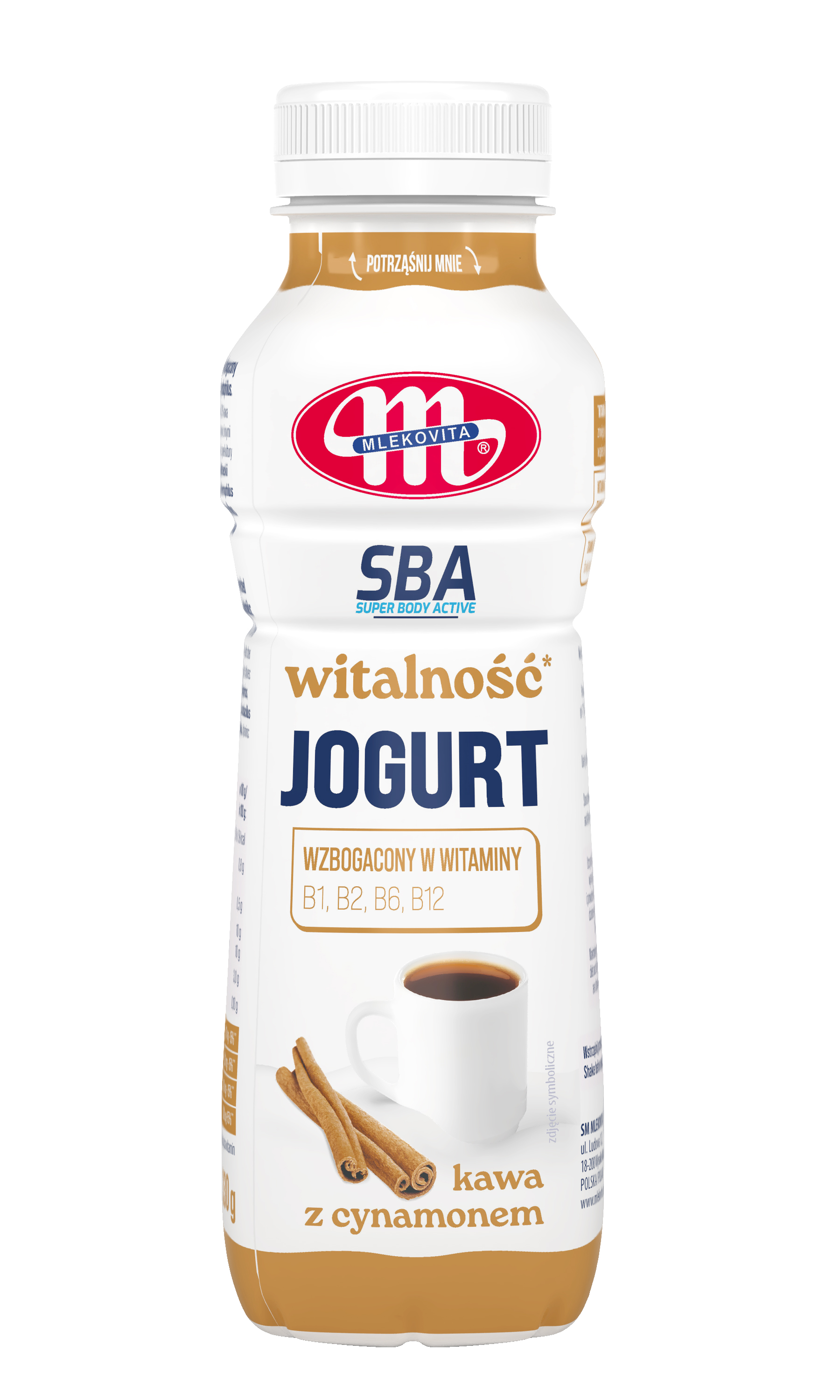 Mlekovita Jogurt Kawa Z Cynamonem Wzbogacony Sba 330G