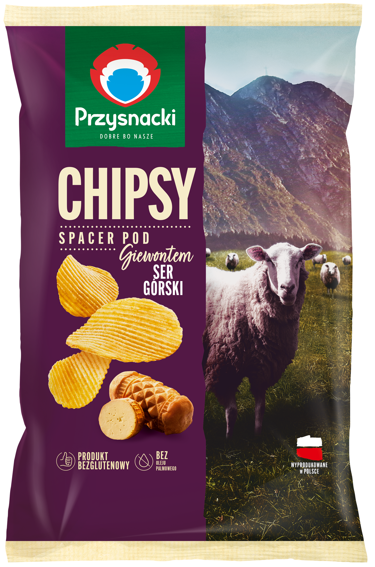 Przysnacki Chipsy Spacer Pod Giewontem O Smaku Sera Górskiego 30 G