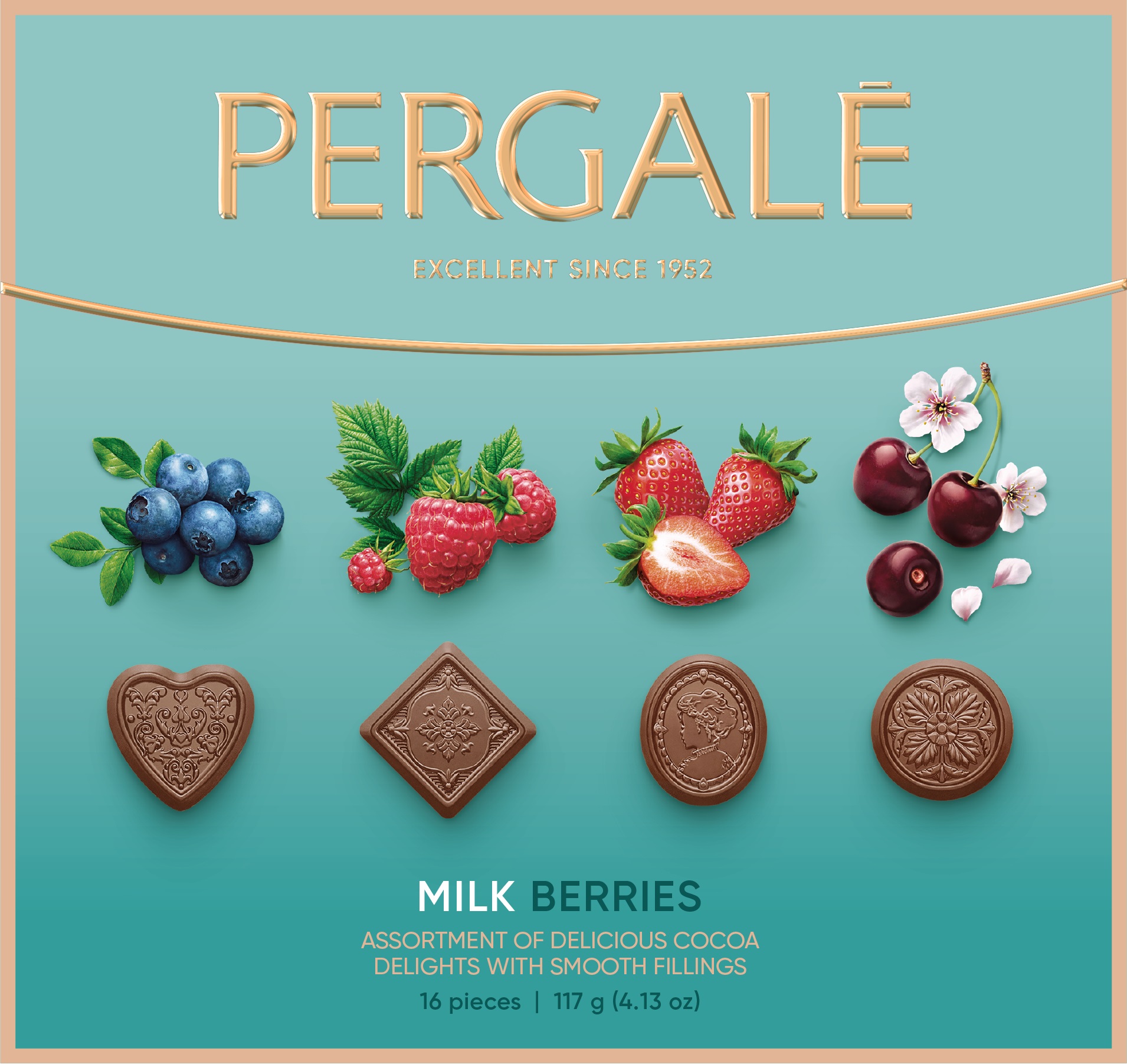Pergalė Milk Berries 117 G
