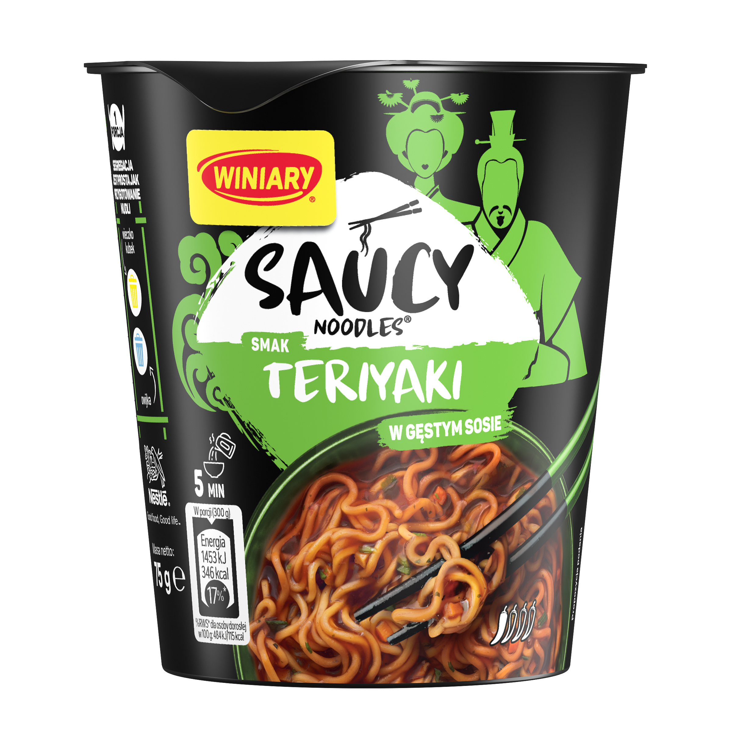Winiary Saucy Noodles Nudle O Smaku Teriyaki 75G