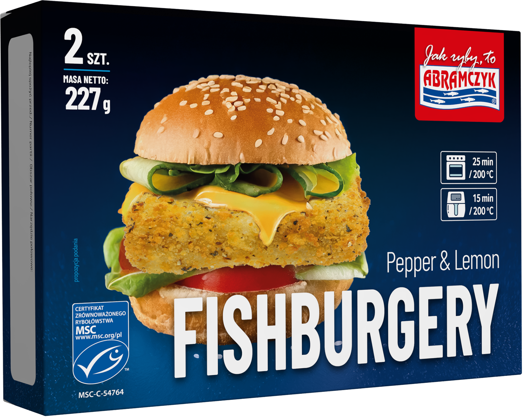 Abramczyk Fishburgery Pepper & Lemon 227 G