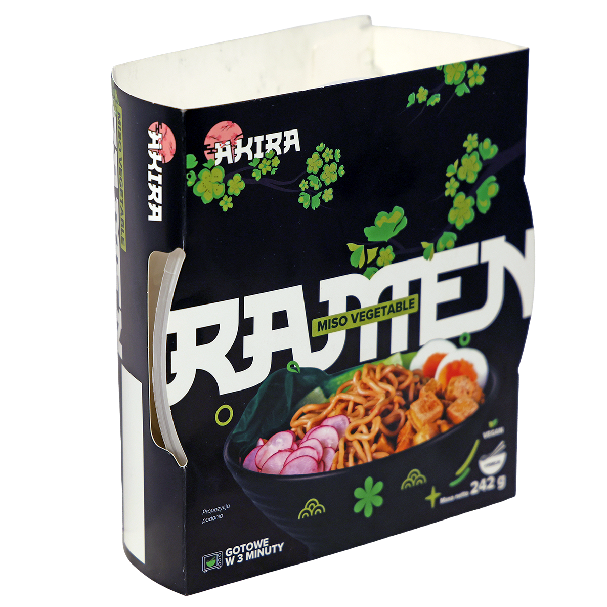 Akira Zupa Instant Ramen Bowl Miso Vegetable 242G