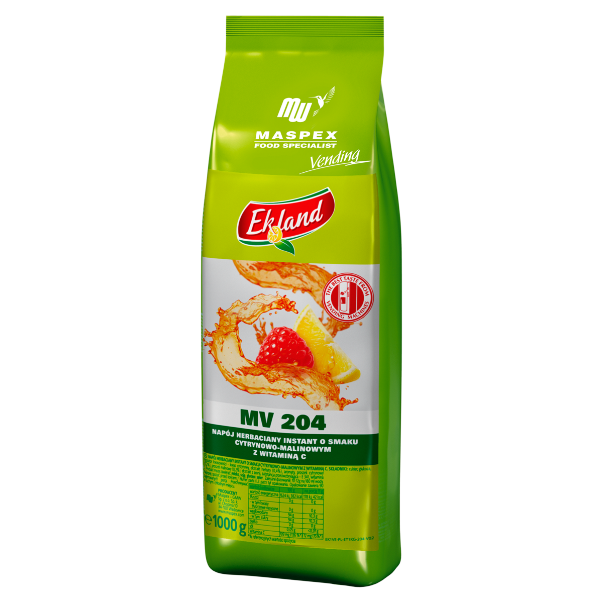 Ekland Napój Herbaciany Instant O Smaku Cytrynowo-Malinowym Z Witaminą C Mv 204 1000 G