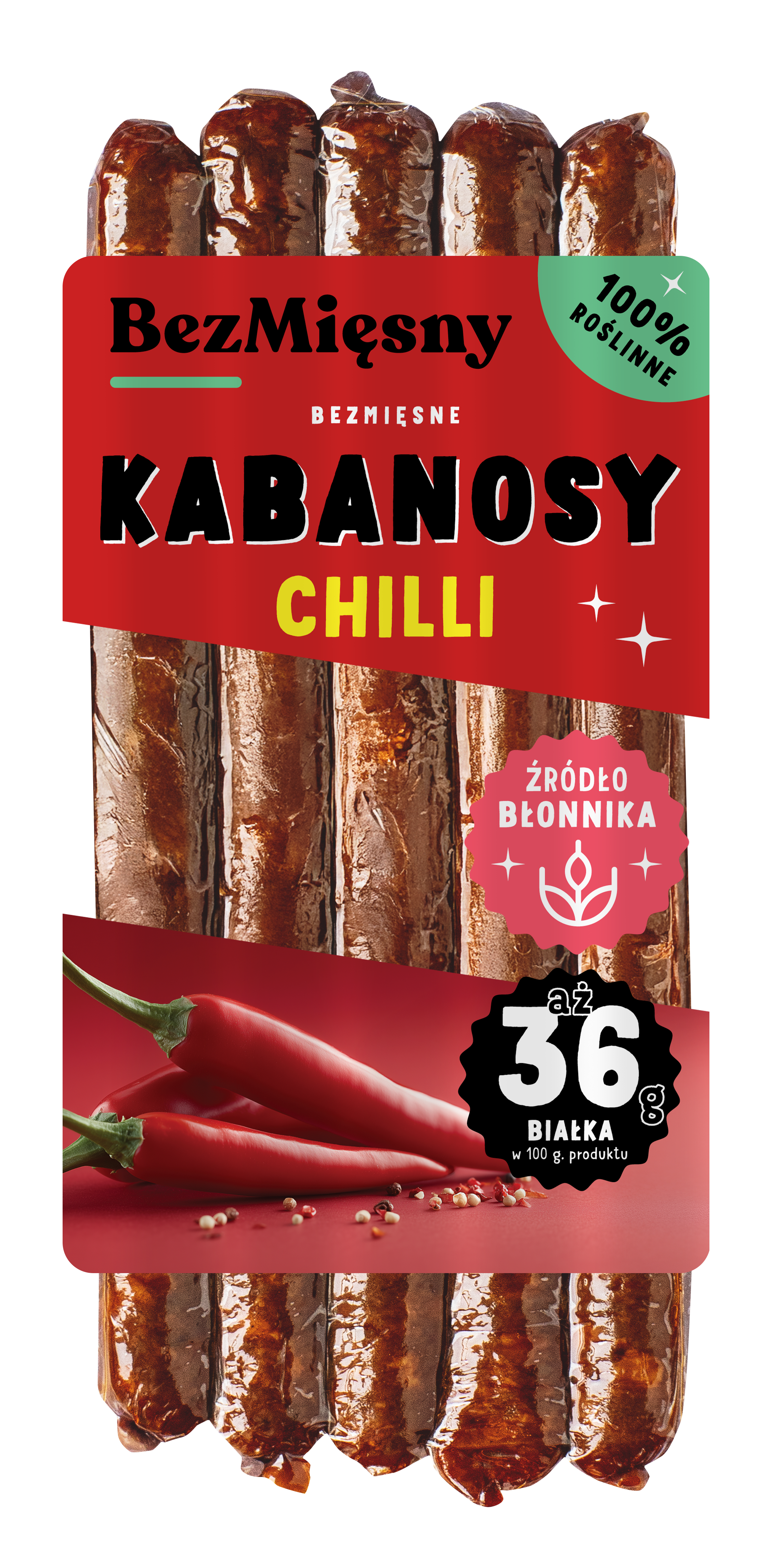 Bezmięsne Kabanosy Chilli 160 G Bezmięsny