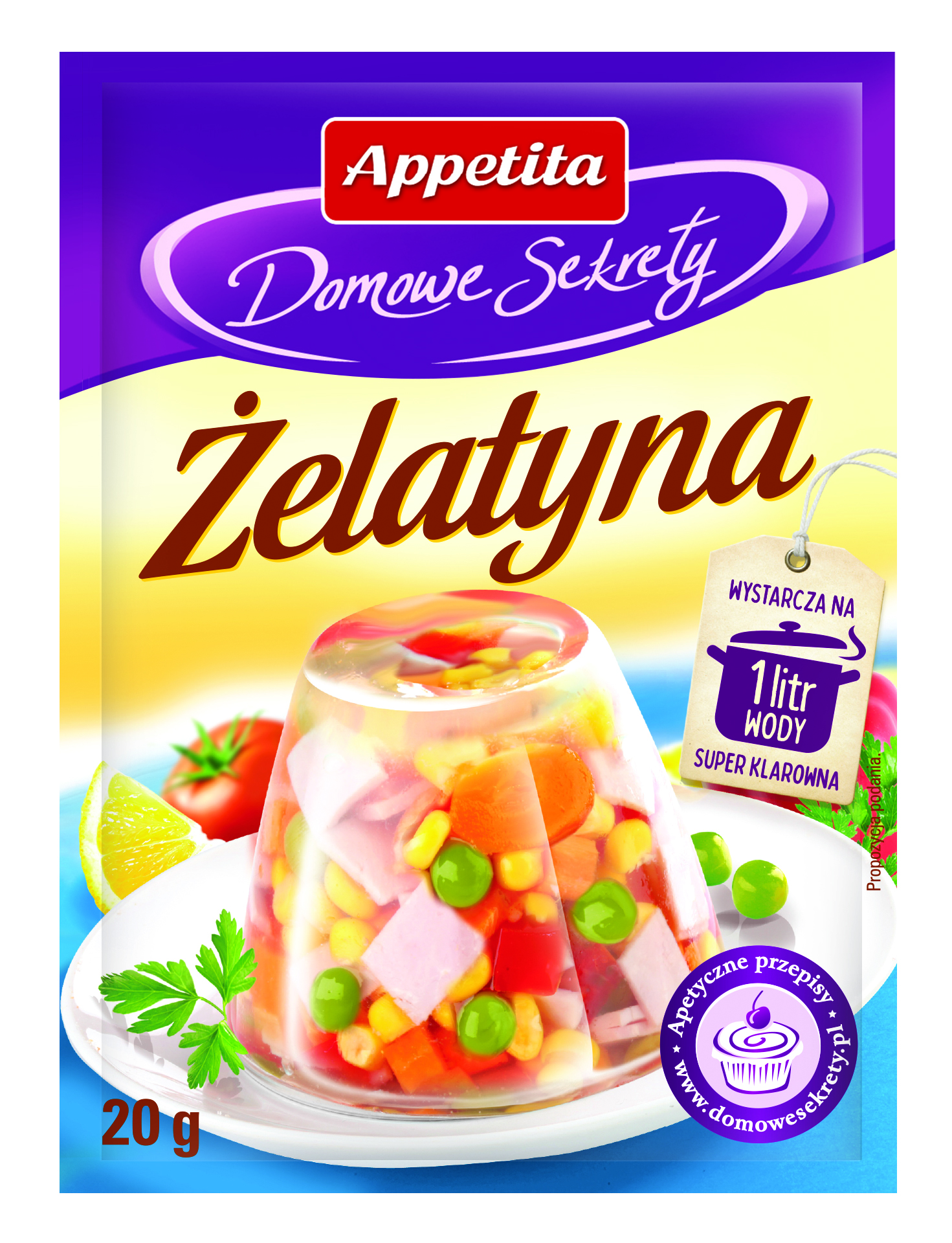 Appetita Domowe Sekrety Żelatyna Spożywcza 20 G