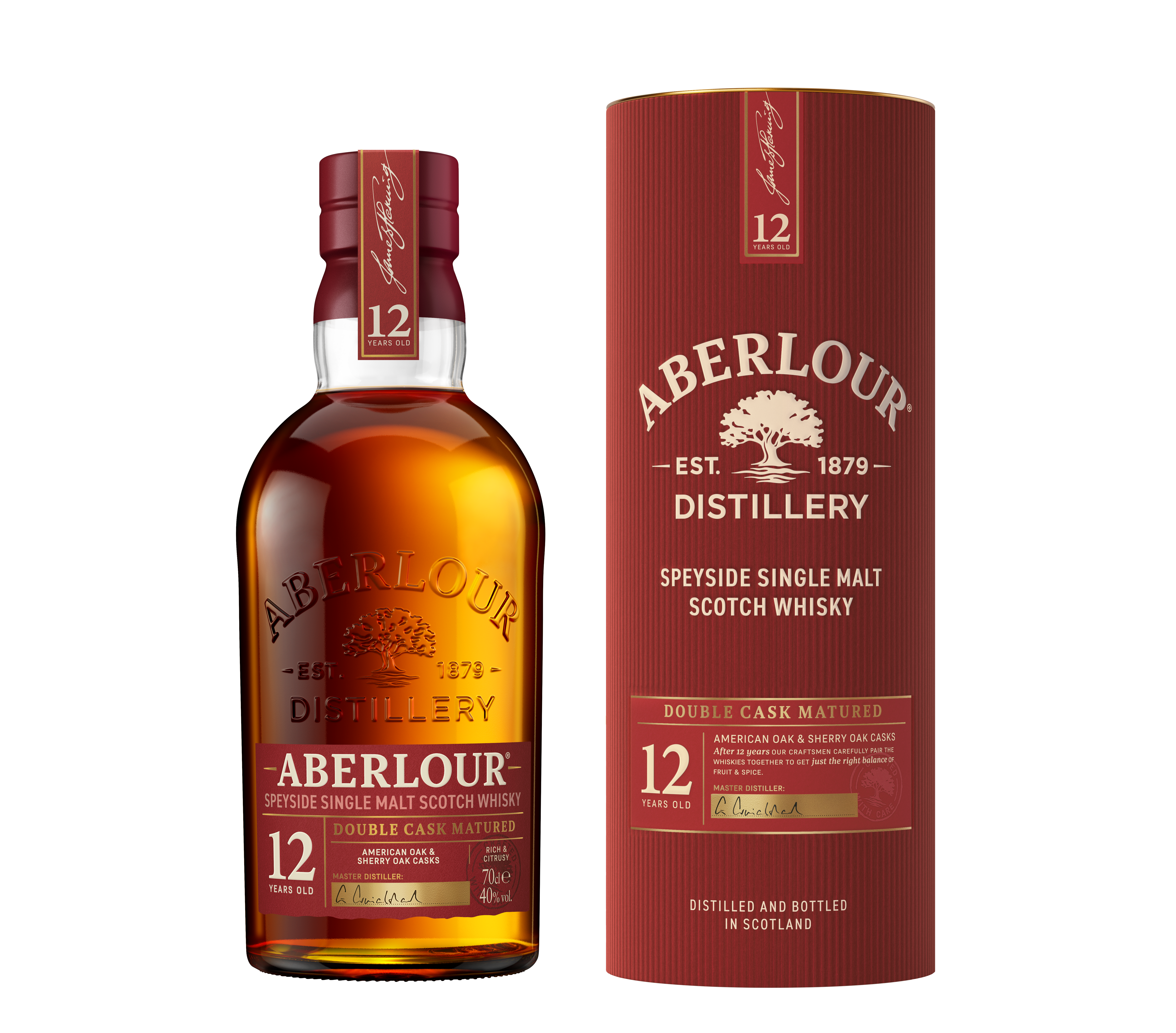 Whisky Aberlour 12 Yo 700 Ml 40% Tuba