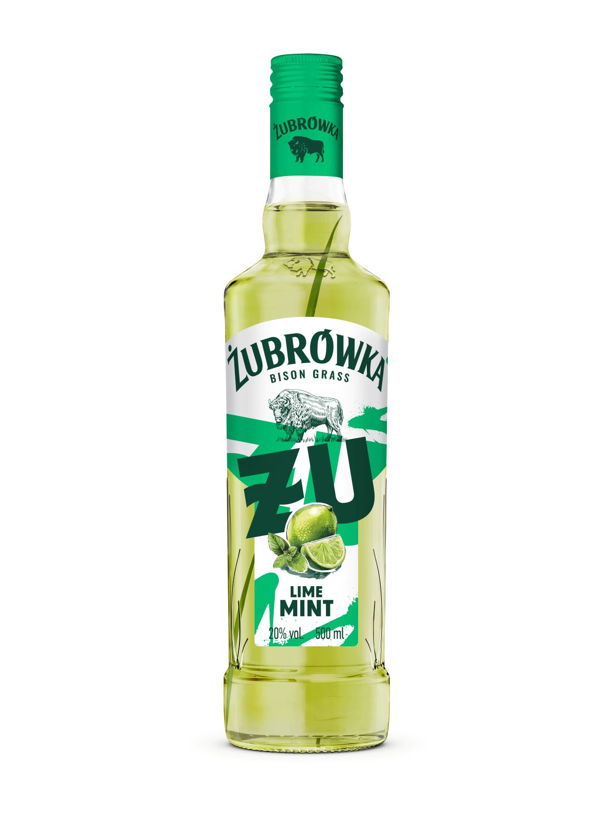 Likier Żubrówka Żu Limonka Mięta 500 Ml 20%