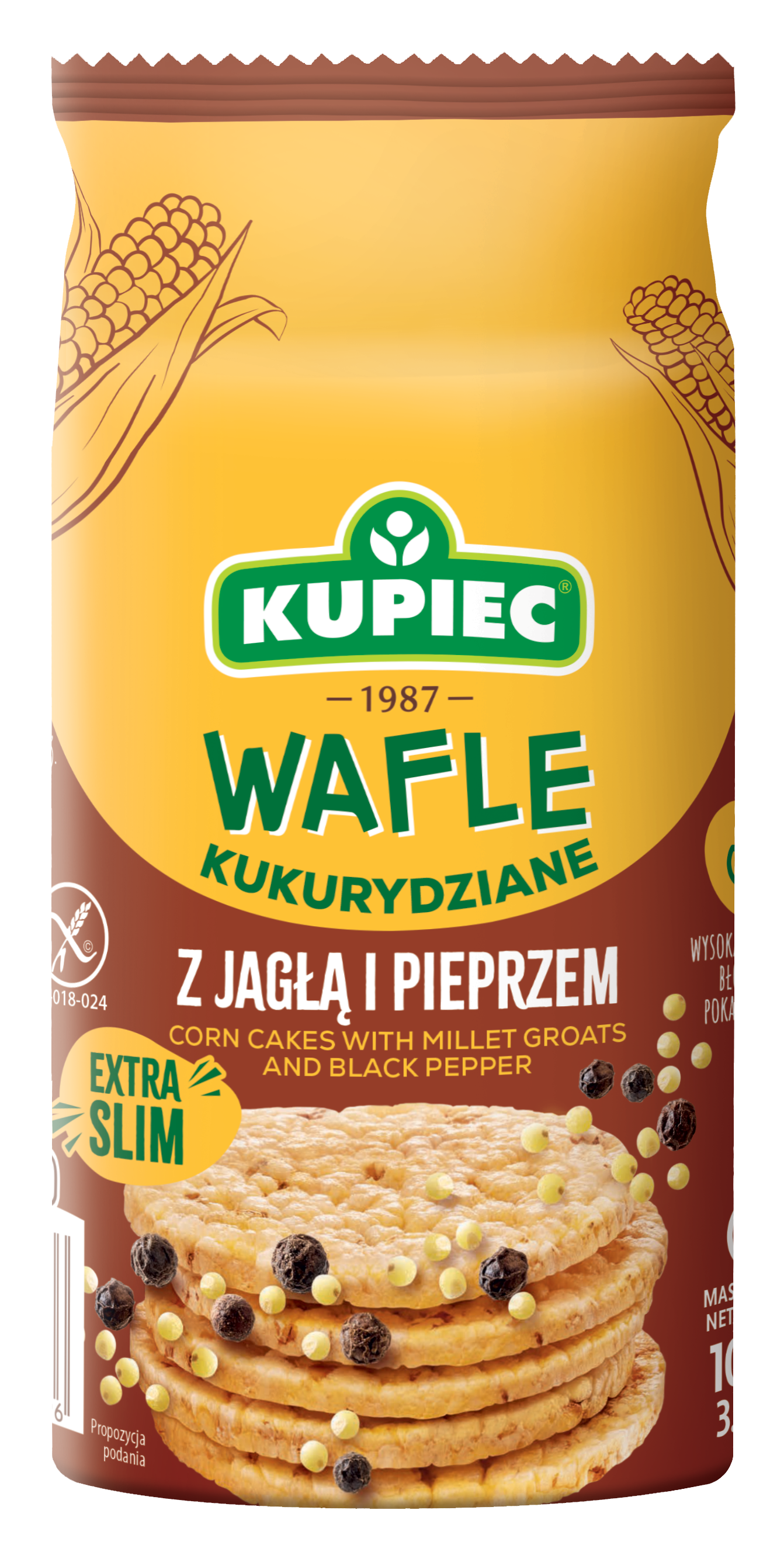 Kupiec Wafle Kukurydziane Z Jagłą I Pieprzem 105 G
