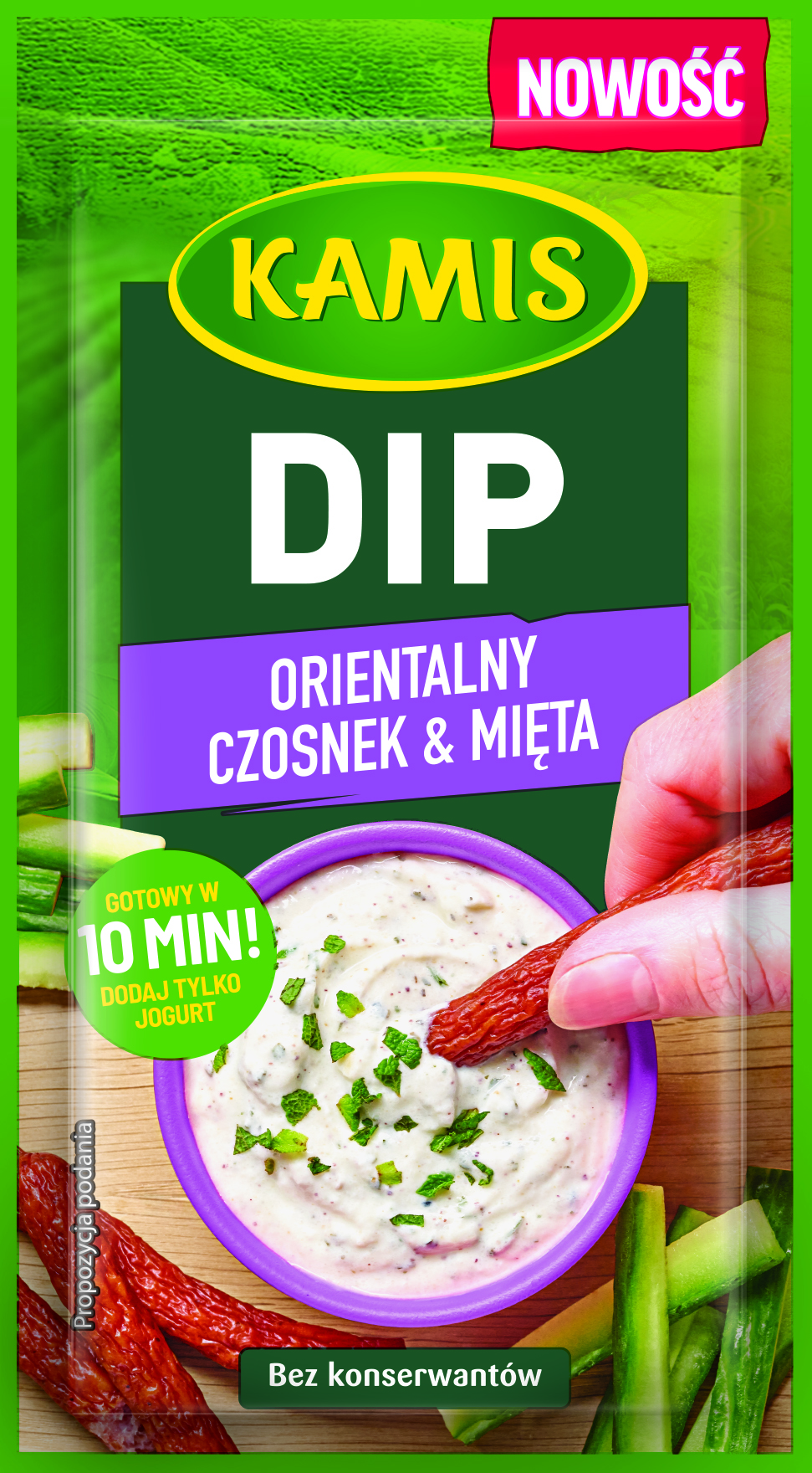 Kamis Dip Orientalny Czosnek & Mięta 20 G