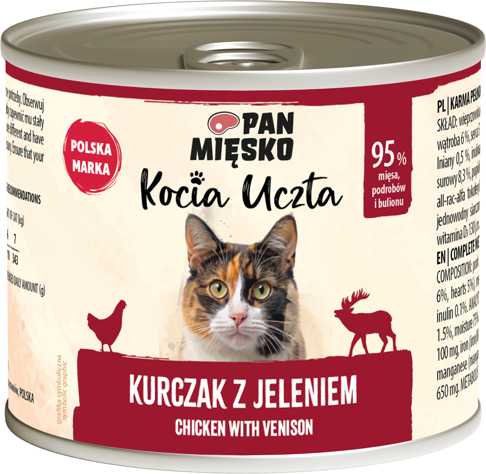Pan Mięsko Kocia Uczta Kurczak Z Jeleniem 200 G